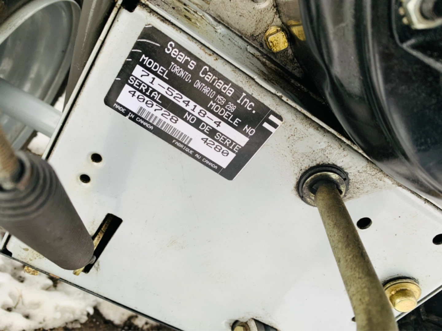 Craftsman 8/27 Snowblower - photo 4