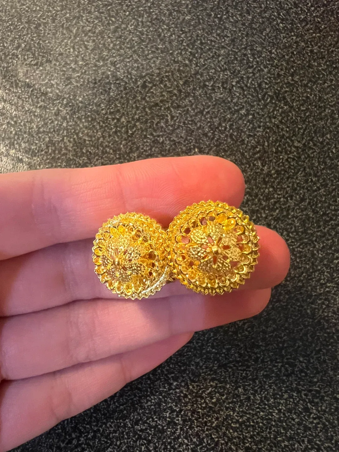24k gold plated earrings