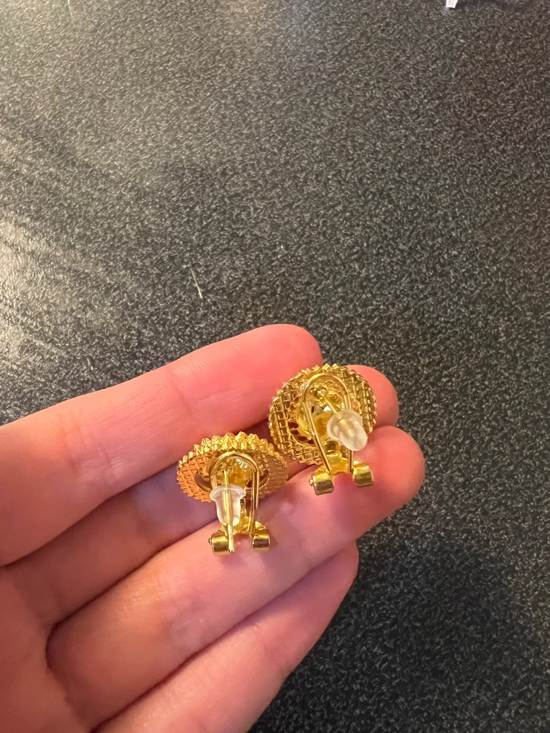 24k gold plated earrings - photo 2