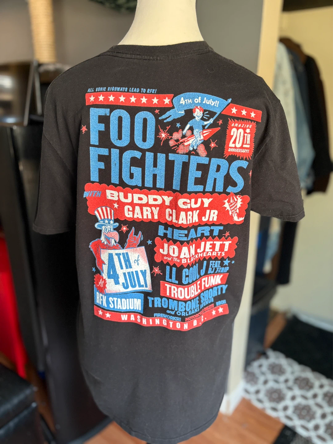Foo Fighters 20th Anniversary "4th of July" Concert T-Shirt - photo 4