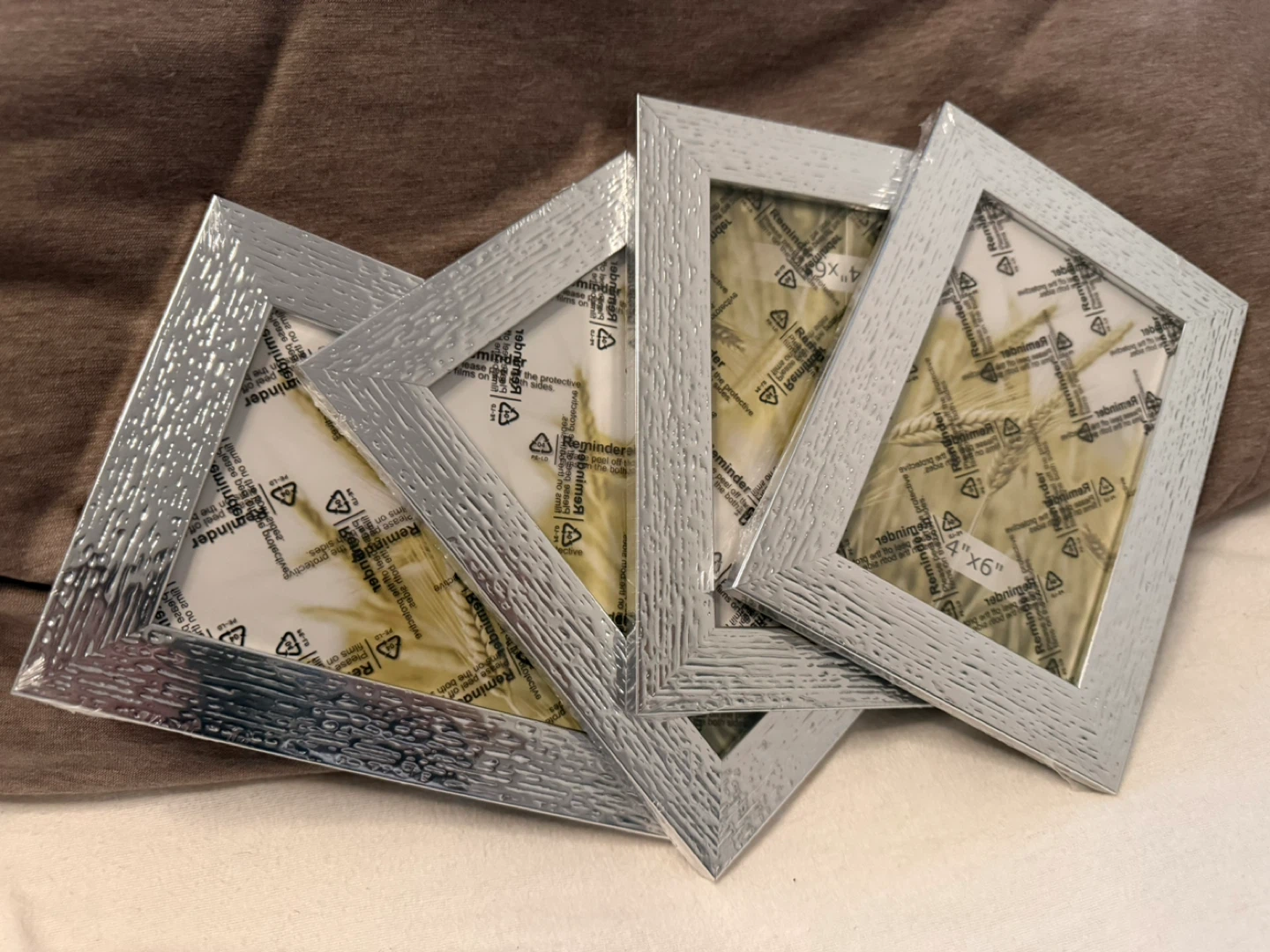 Silver Picture Frames - 4" x 6" (Set of 4)