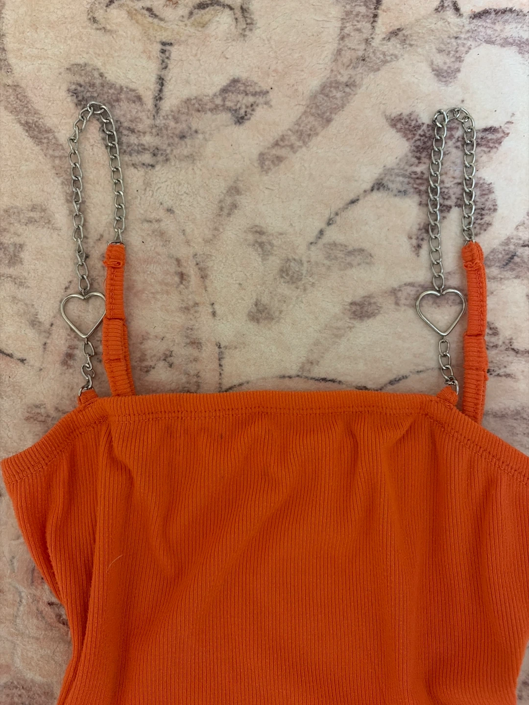 Coral Chain Strap Crop Top - photo 2