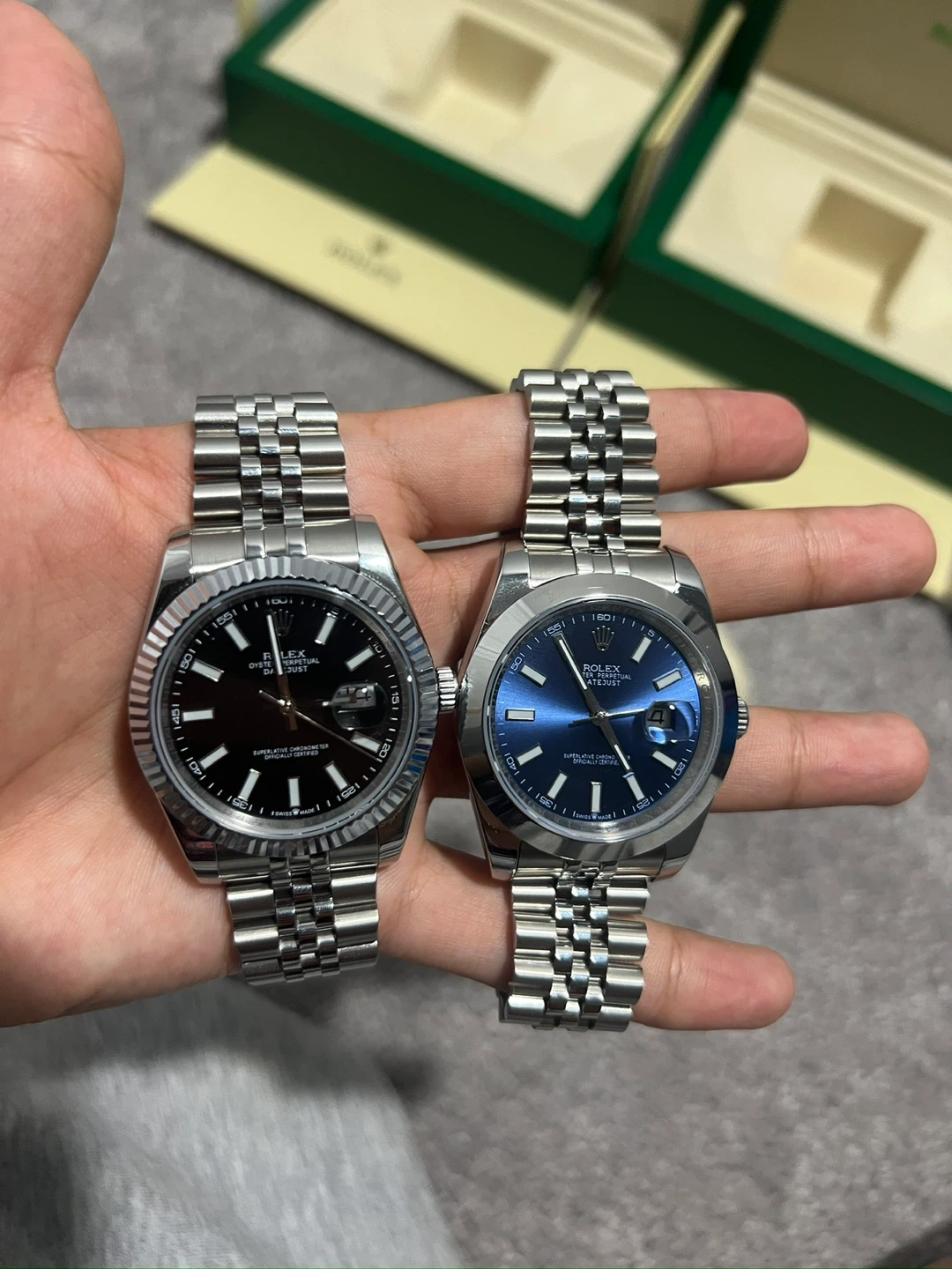 Luxury Men’s Watch Black and Blue Dial - photo 2