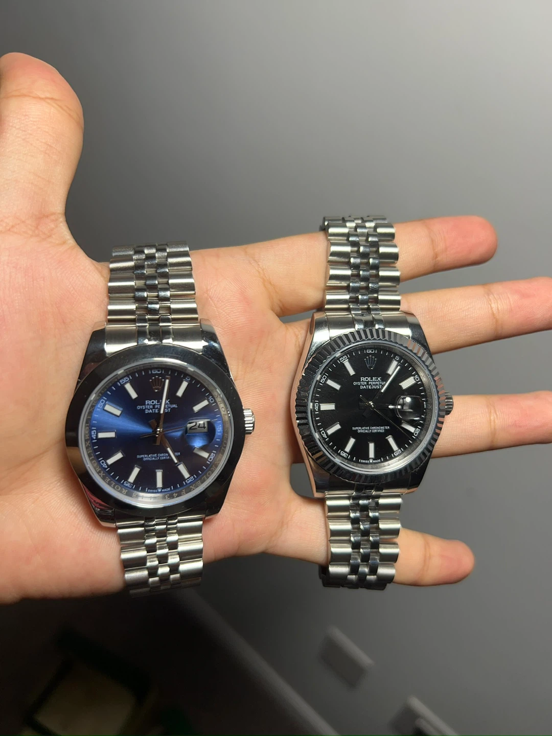 Luxury Men’s Watch Black and Blue Dial