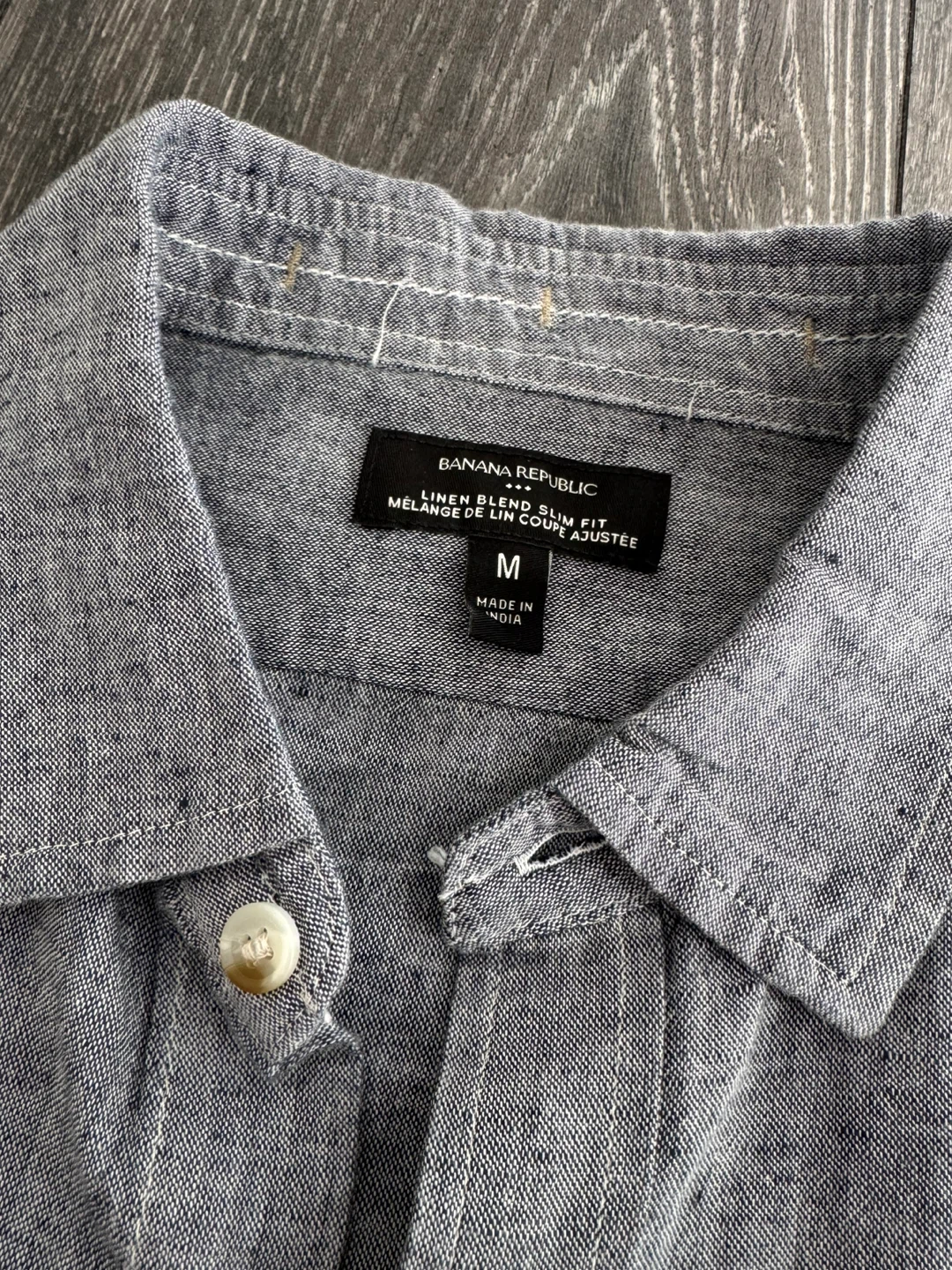 Banana Republic Linen Blend Slim Fit Shirt - Medium
