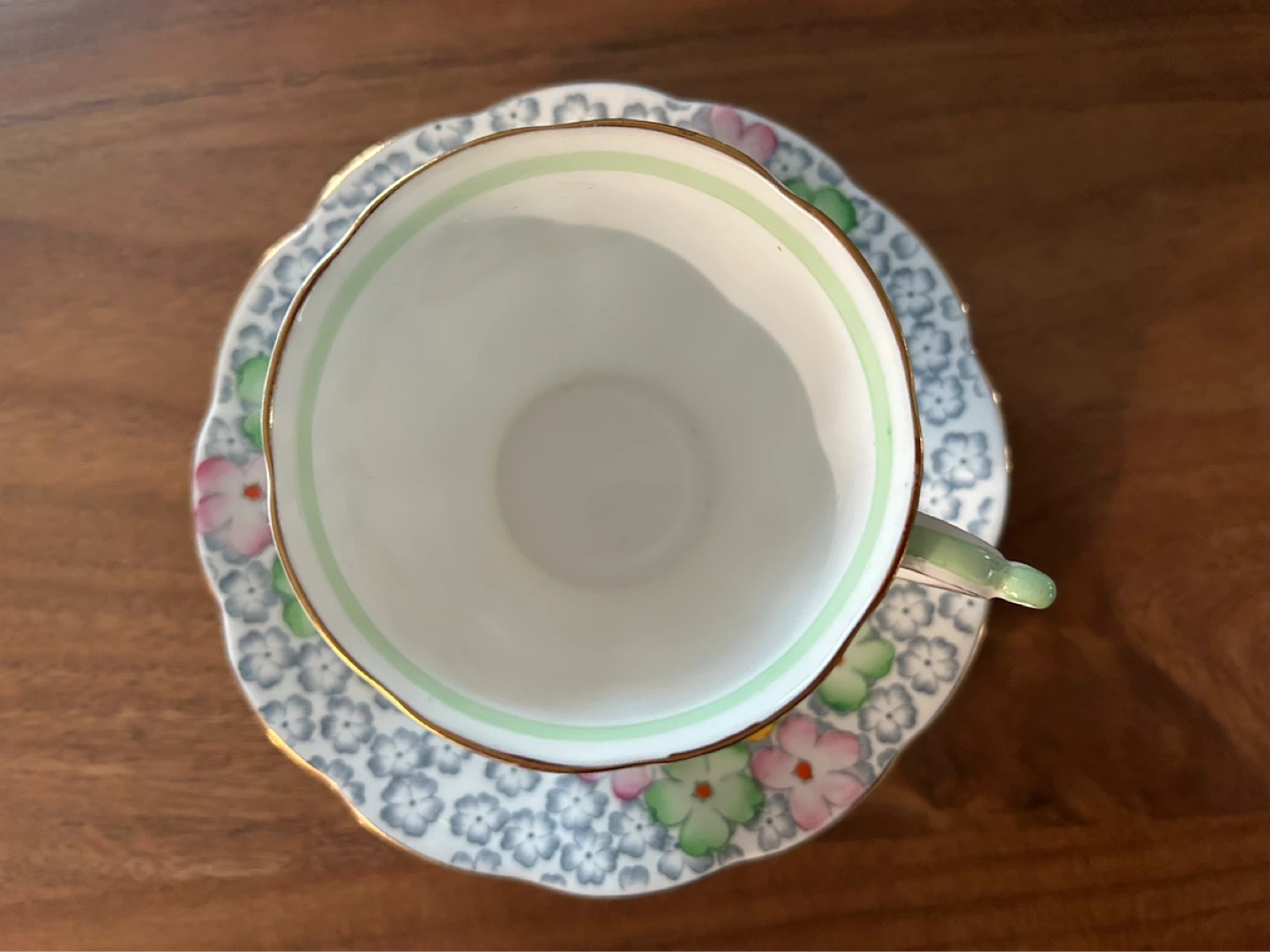 Colclough Bone China Teacup and Saucer Set - photo 2