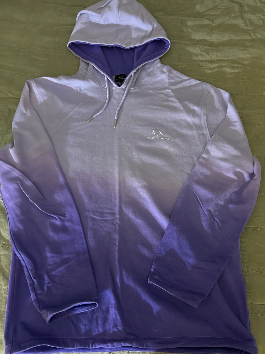 Armani Exchange Ombre Hoodie - Purple/Lilac - Size M