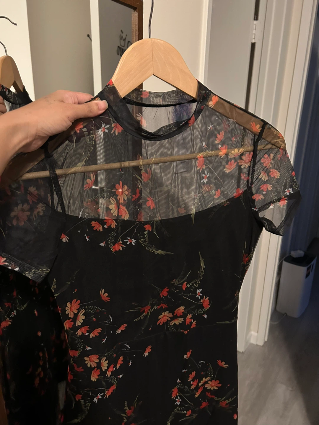 Sheer Floral Midi Dress 🌱 - photo 3
