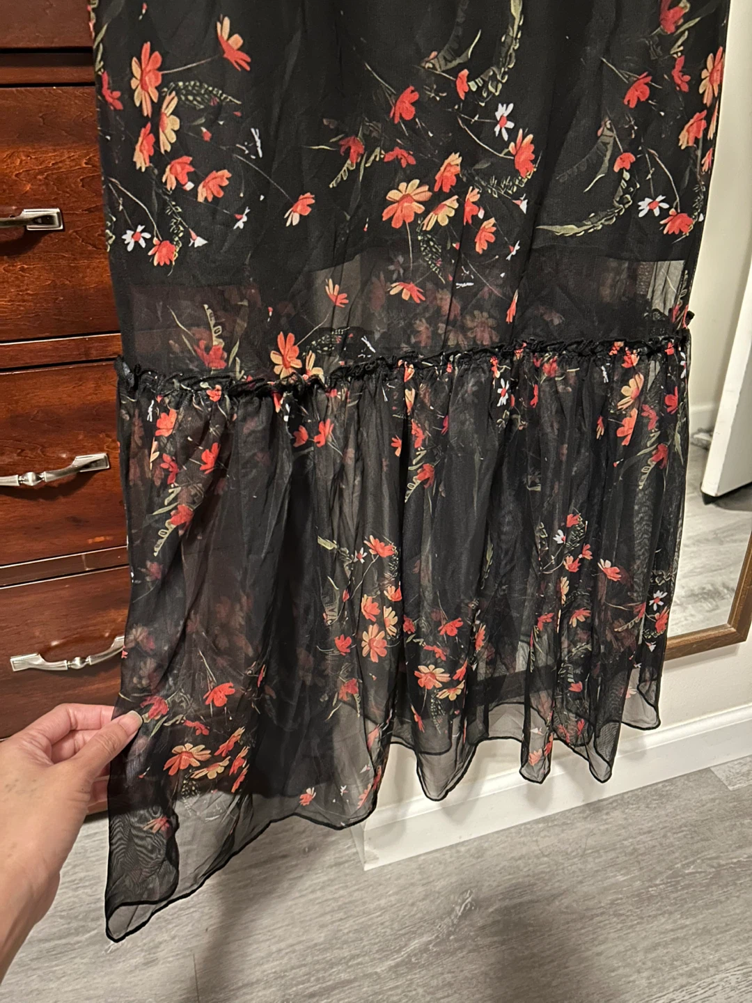 Sheer Floral Midi Dress 🌱 - photo 2