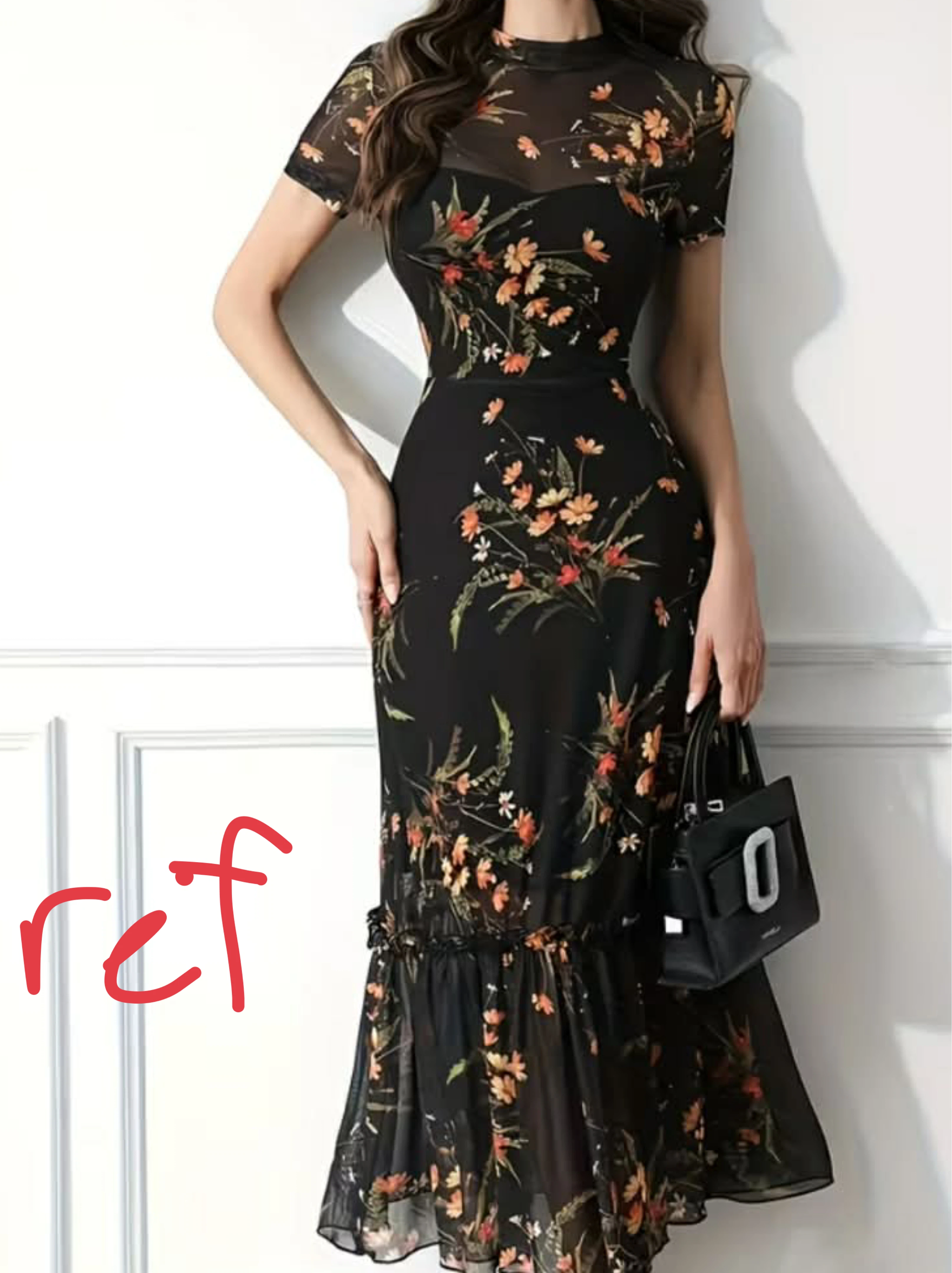 Sheer Floral Midi Dress 🌱 - photo 4
