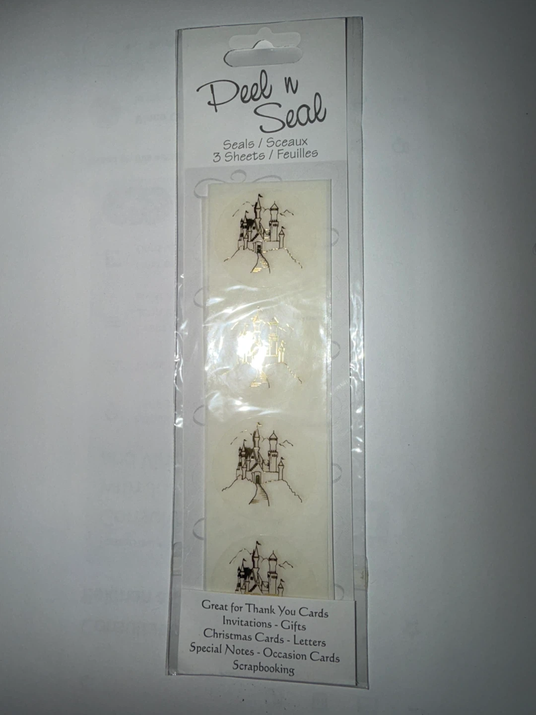 Peel 'n Seal Castle Decorative Seals - 3 Sheets