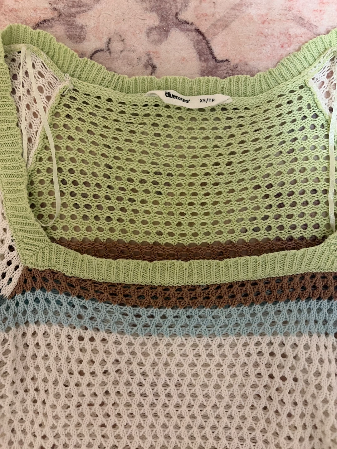 Bluenotes Crochet Sweater XS - photo 2