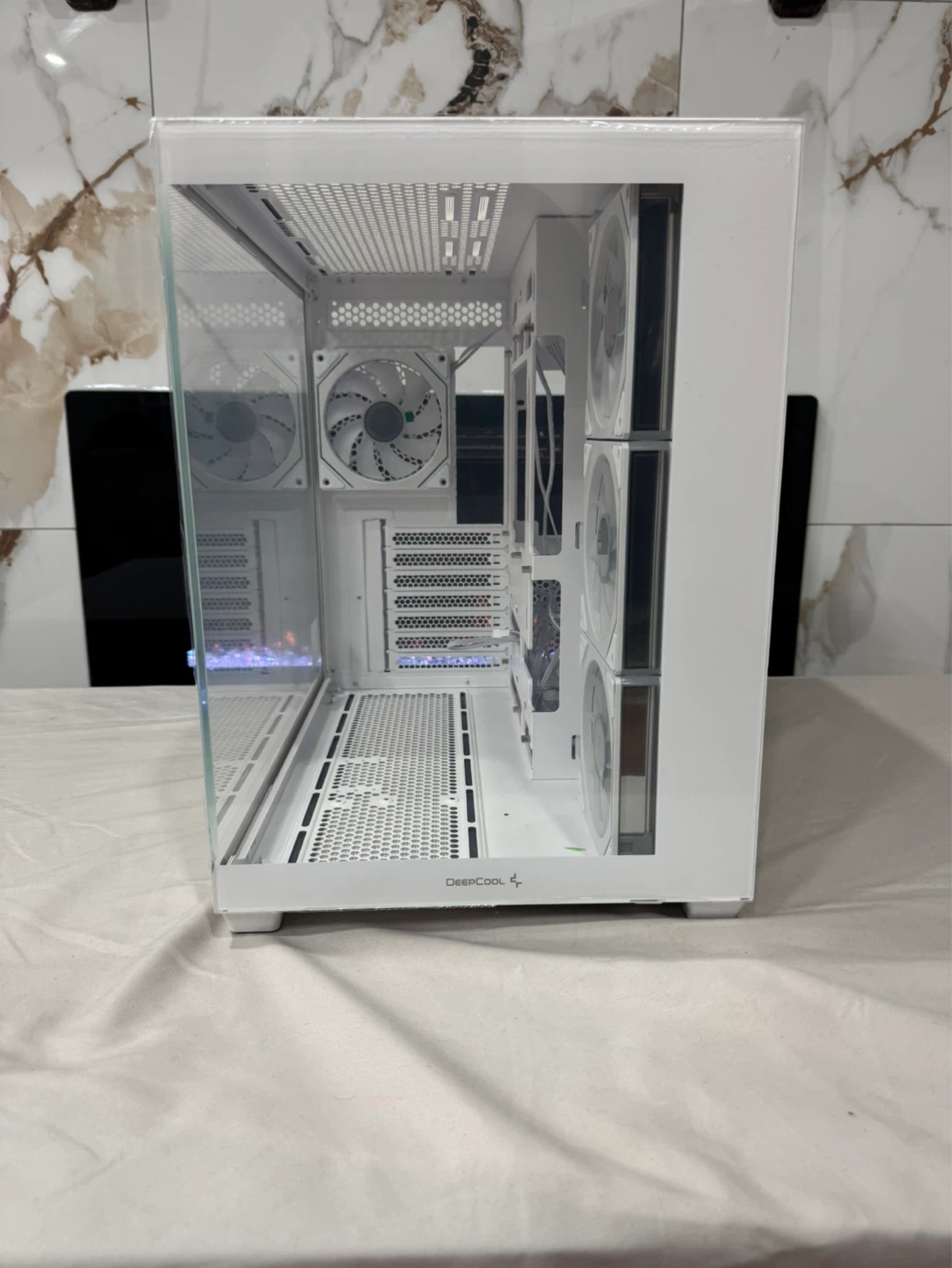 Deepcool CG530 4F White Case | New Open Box RGB Build Case - photo 3