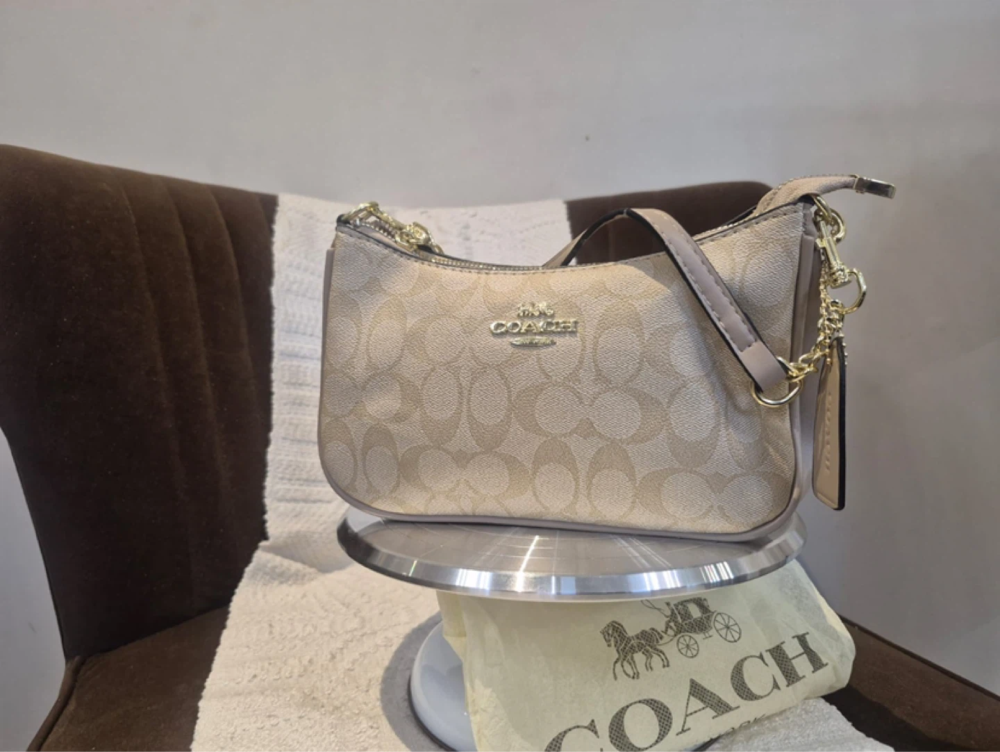 Coach Signature Canvas Shoulder Bag