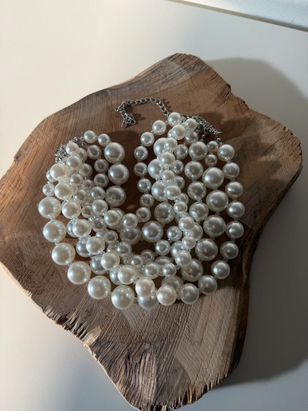 Chunky Multi-Layer Pearl Necklace - NEW