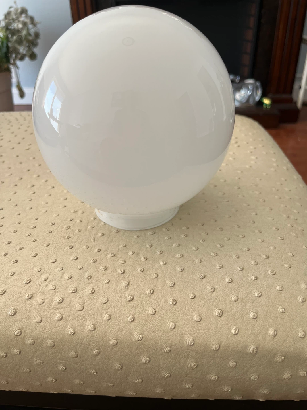 White Glass Globe Lamp Shade