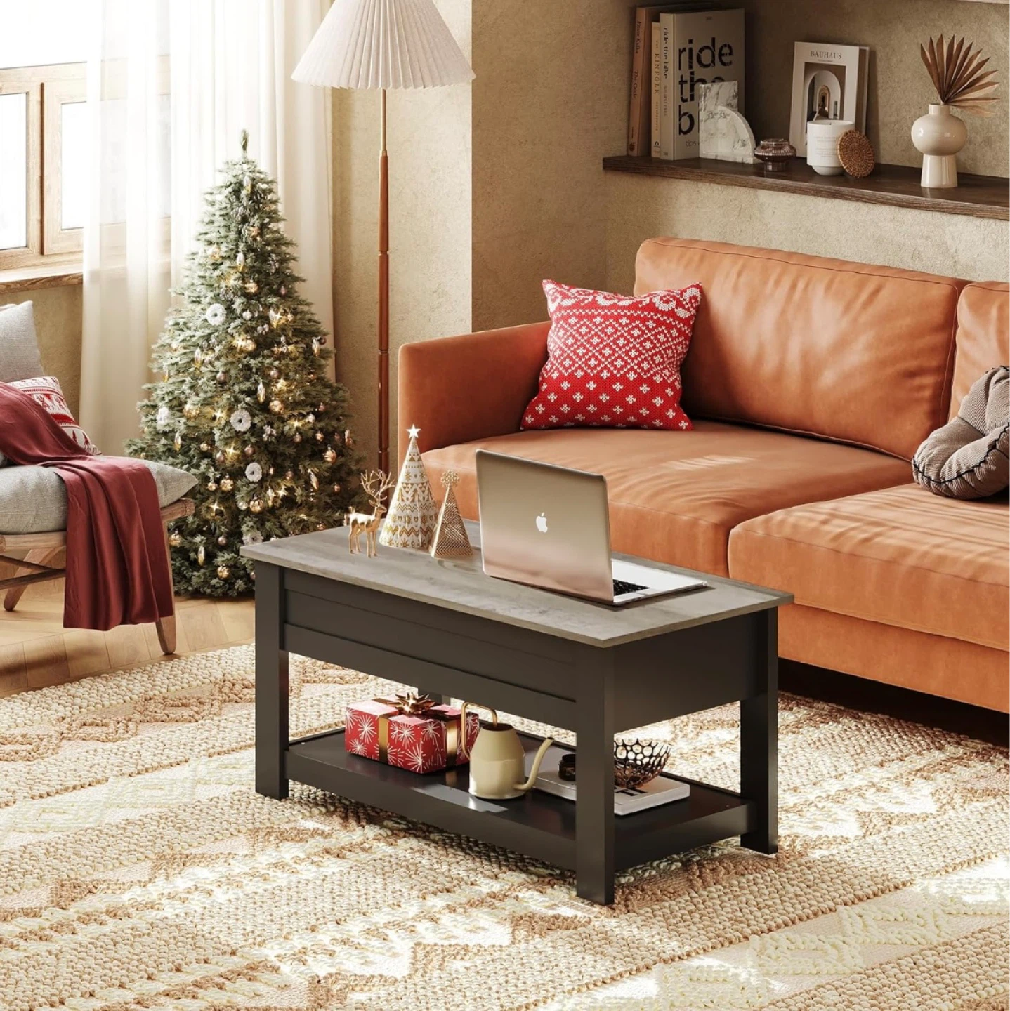 Lift Top Coffee Table with Storage - photo 2