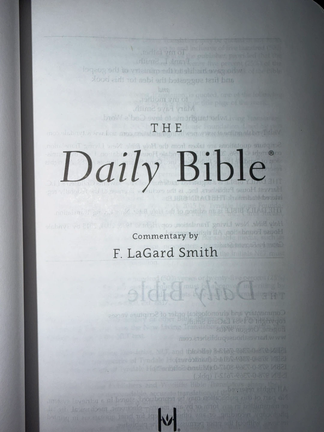 The Daily Bible New Living Translation - photo 3