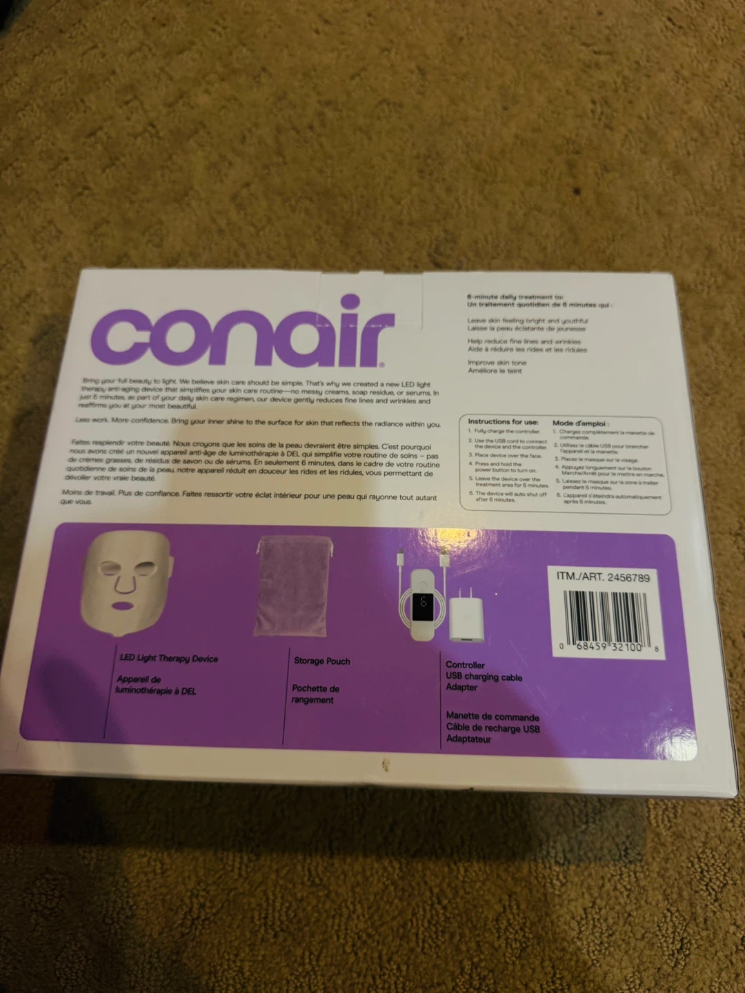 Conair True Glow LED Light Therapy Face Mask - photo 3
