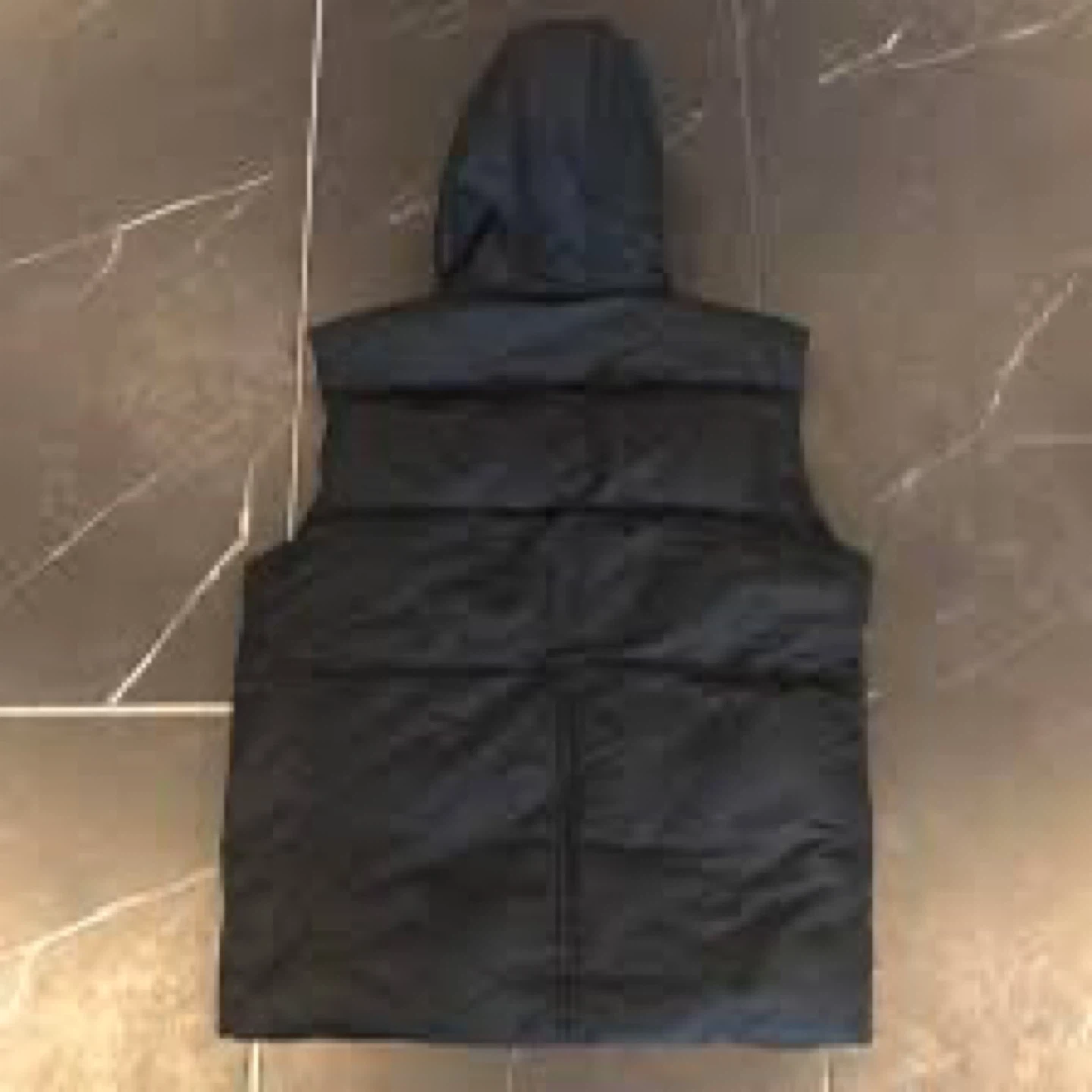 Black Puffer Vest with Hood - photo 2