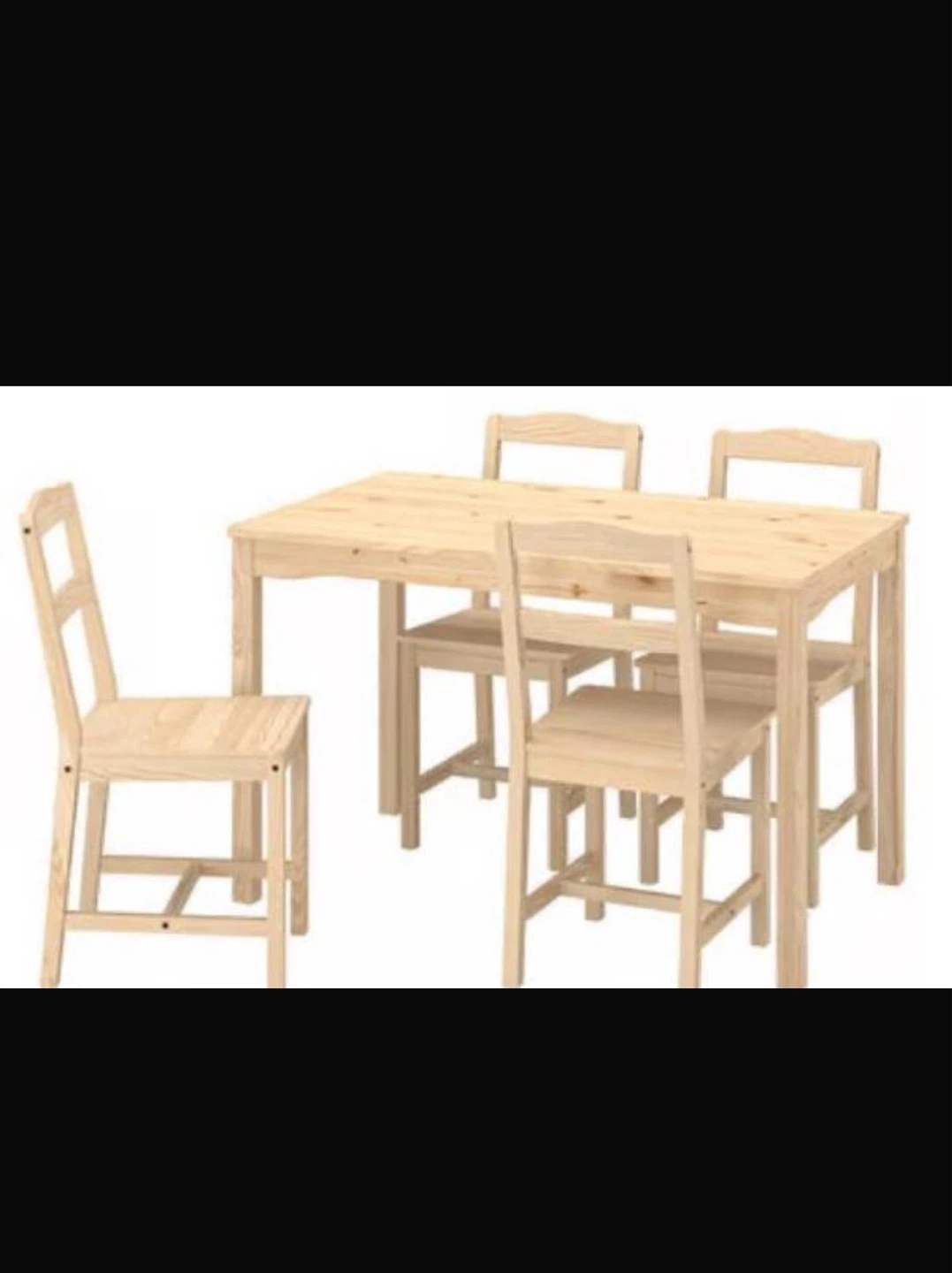 IKEA Wooden Dining Table and Chairs Set - photo 2