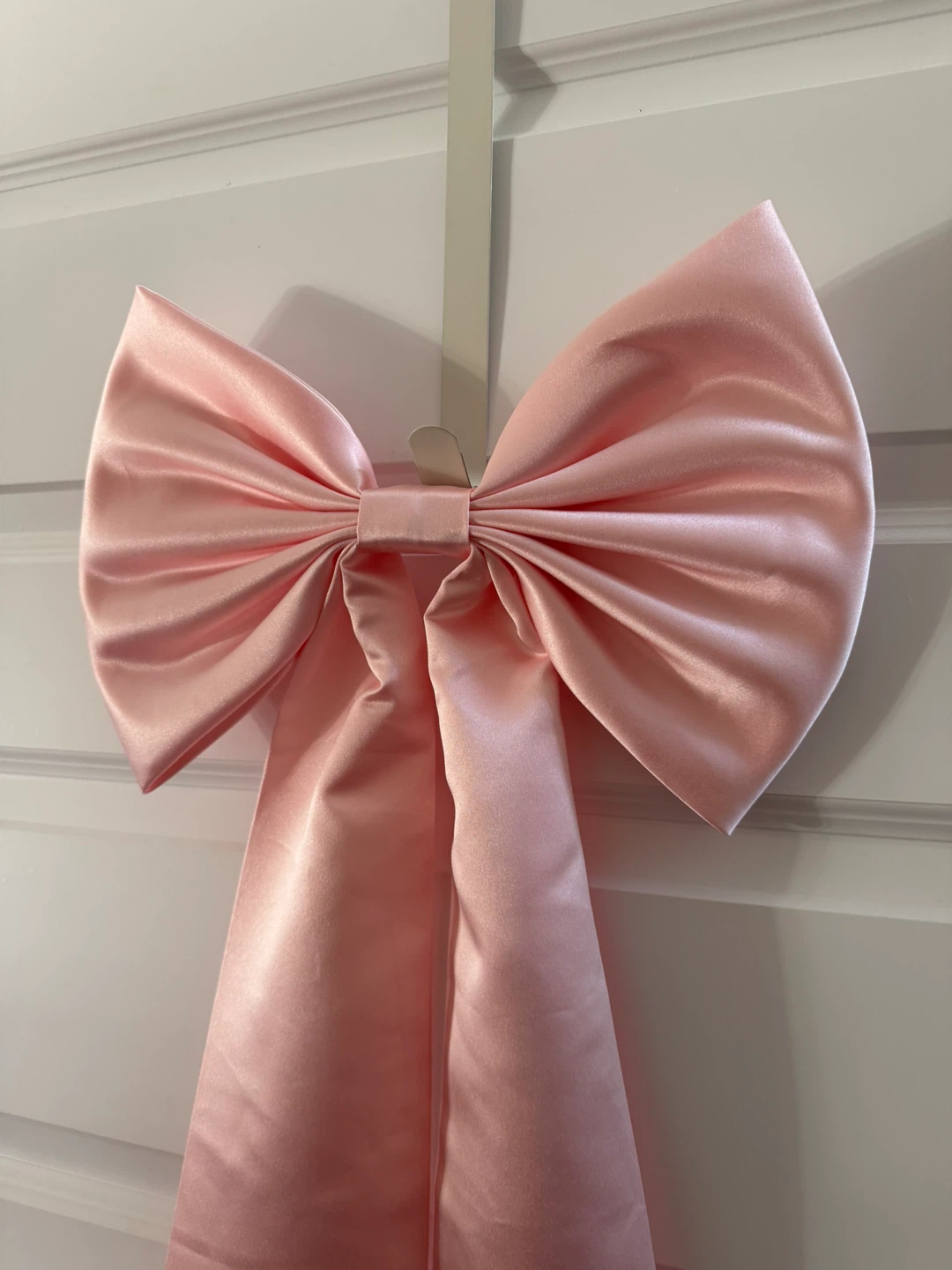 Pink satin back, large single-layer black bow & 150 cm ribbon - photo 3