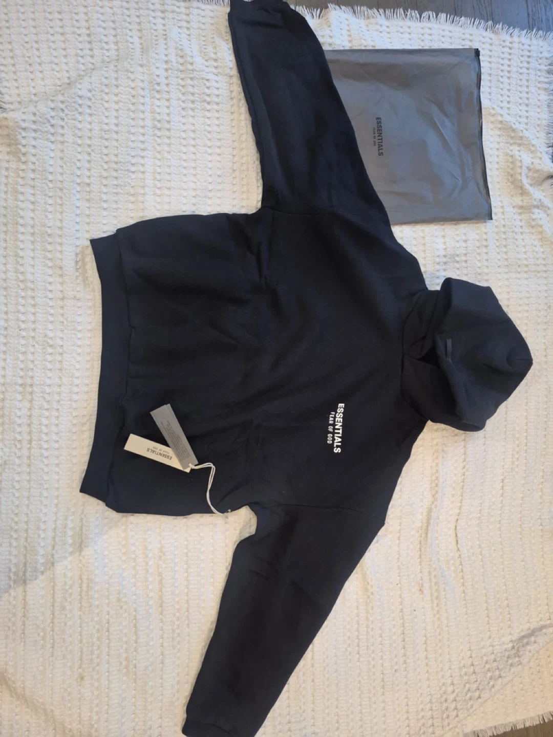 Fear of God Essentials Hoodie Black - photo 4