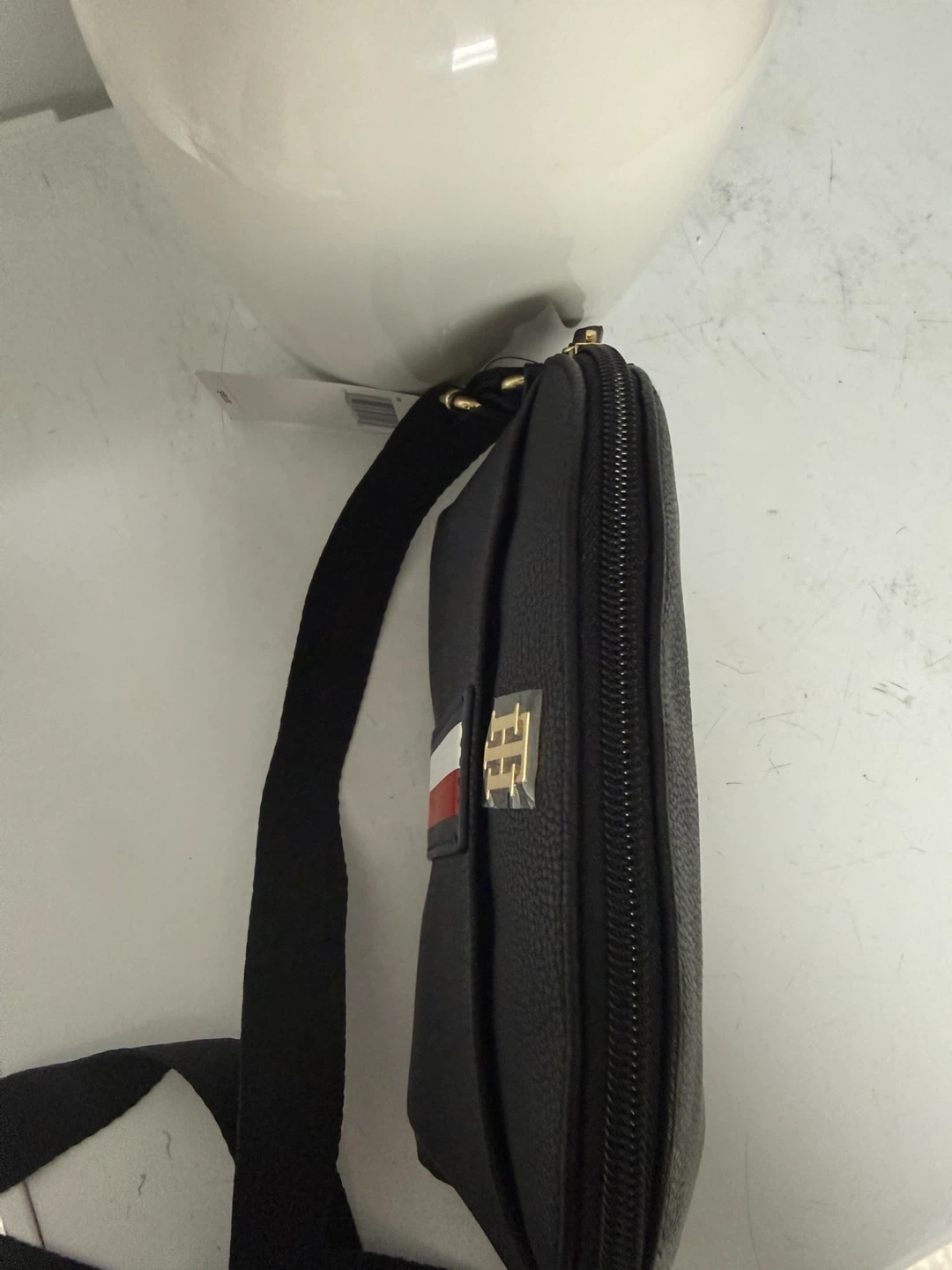Tommy Hilfiger Black Pebble Leather Crossbody Bag - photo 5