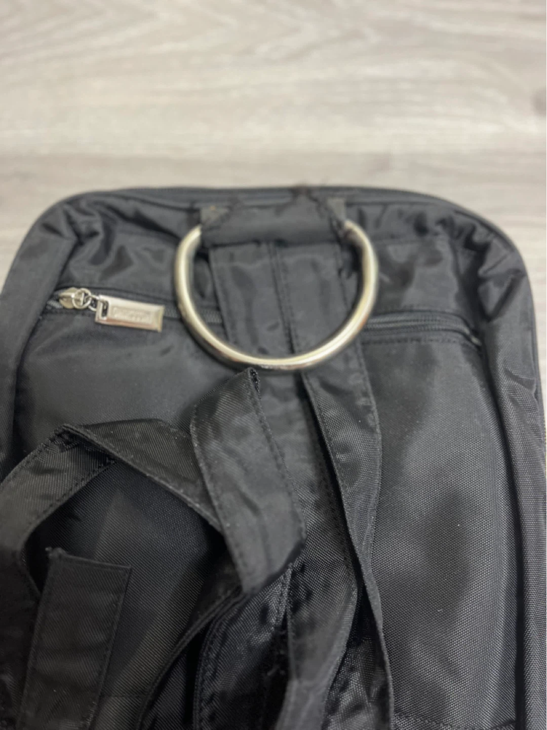 MOSCHINO Black Nylon Backpack Bag - photo 5