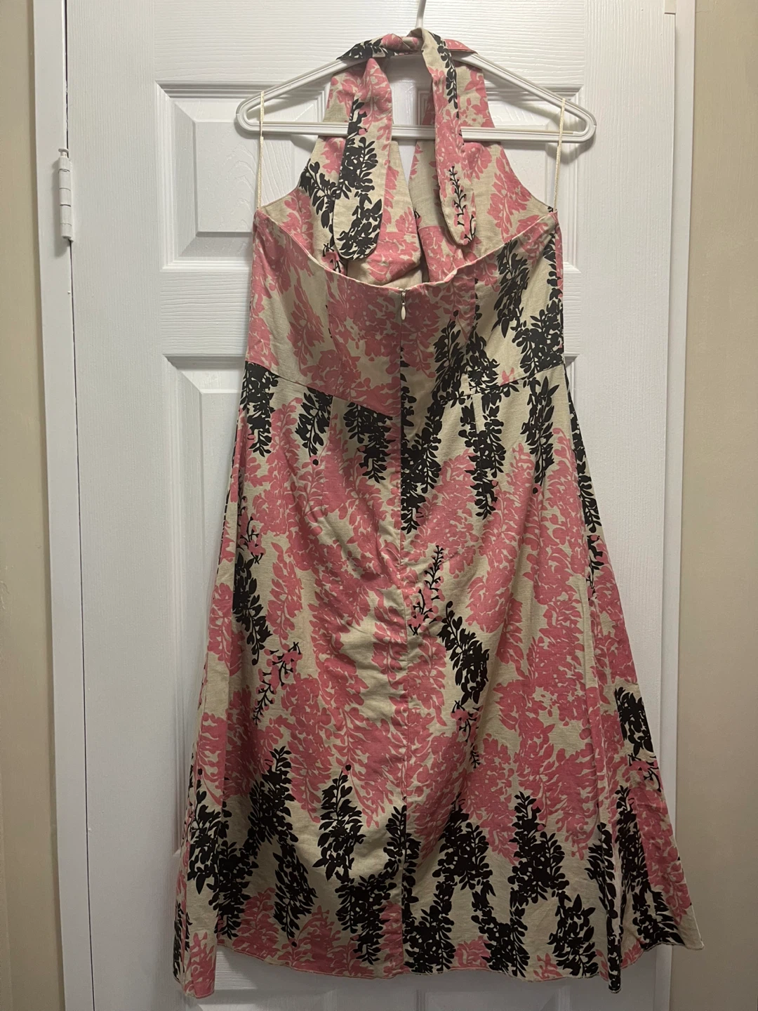 Pink & Black Floral Halter Dress - photo 3