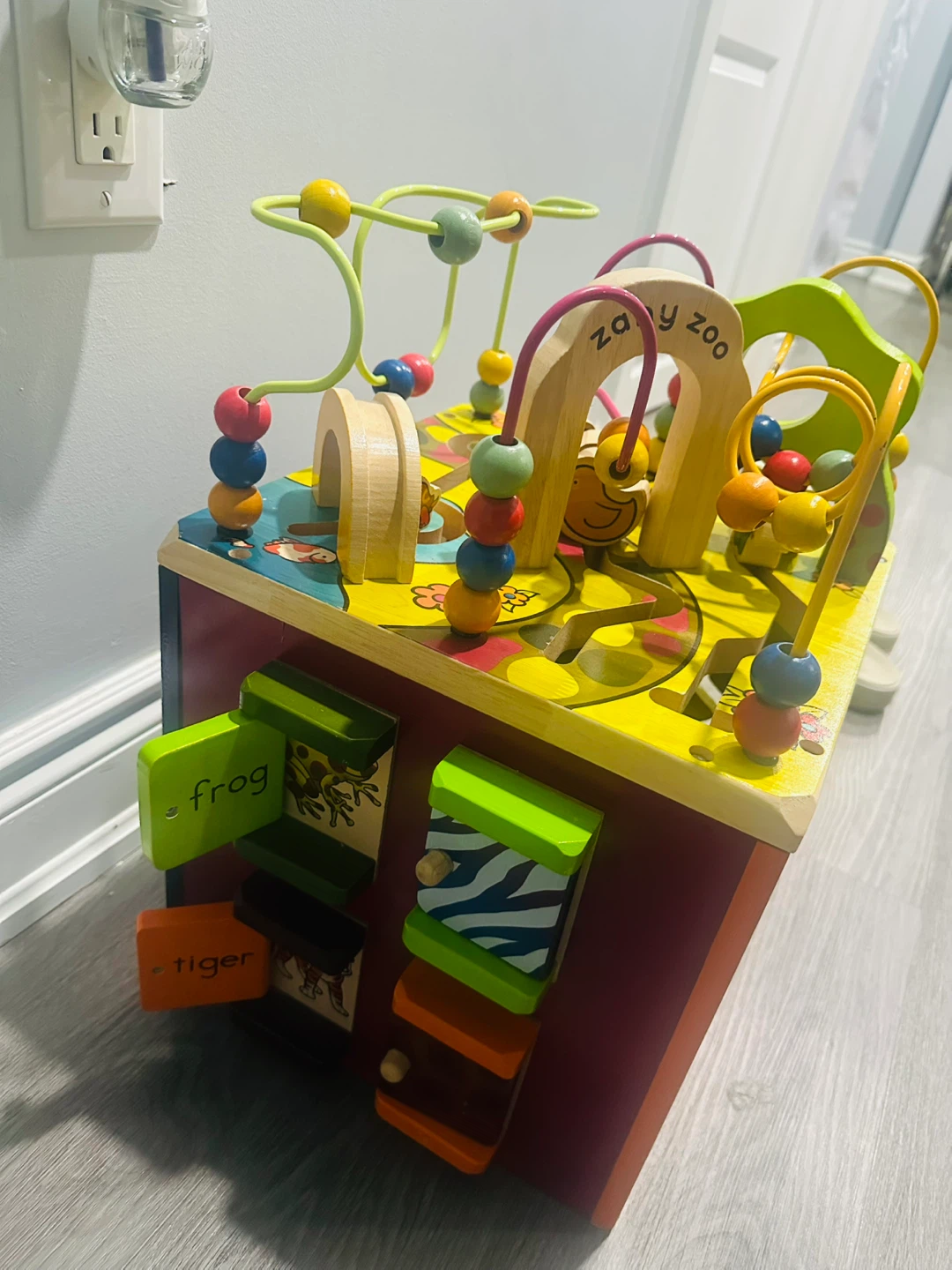 B. Zany Zoo Wooden Activity Cube - photo 2