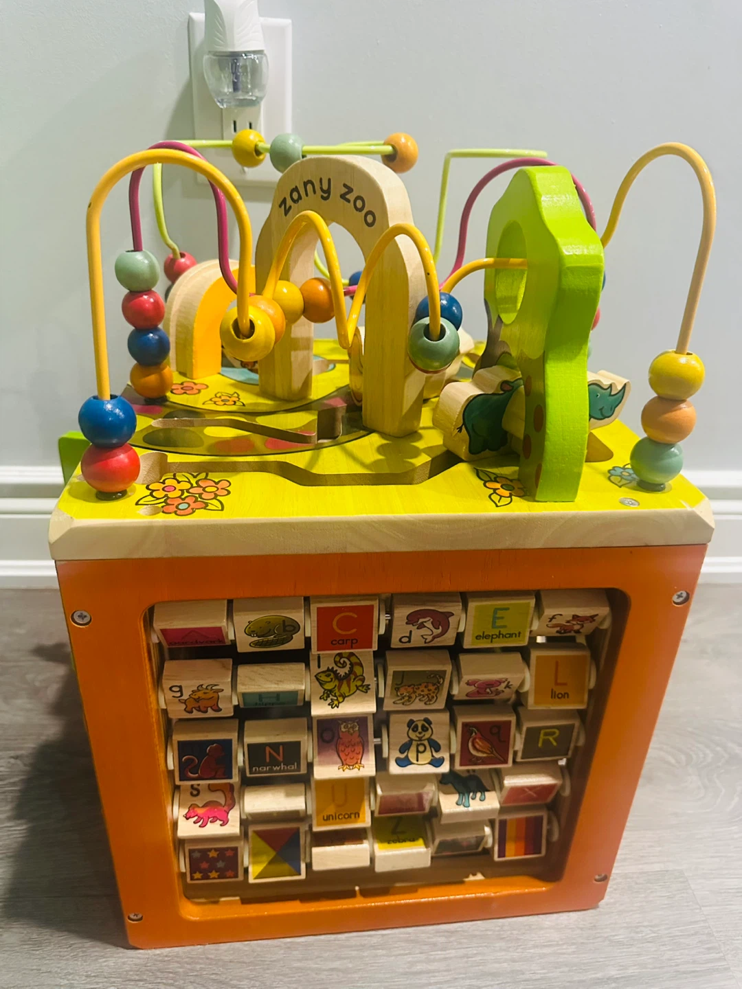 B. Zany Zoo Wooden Activity Cube