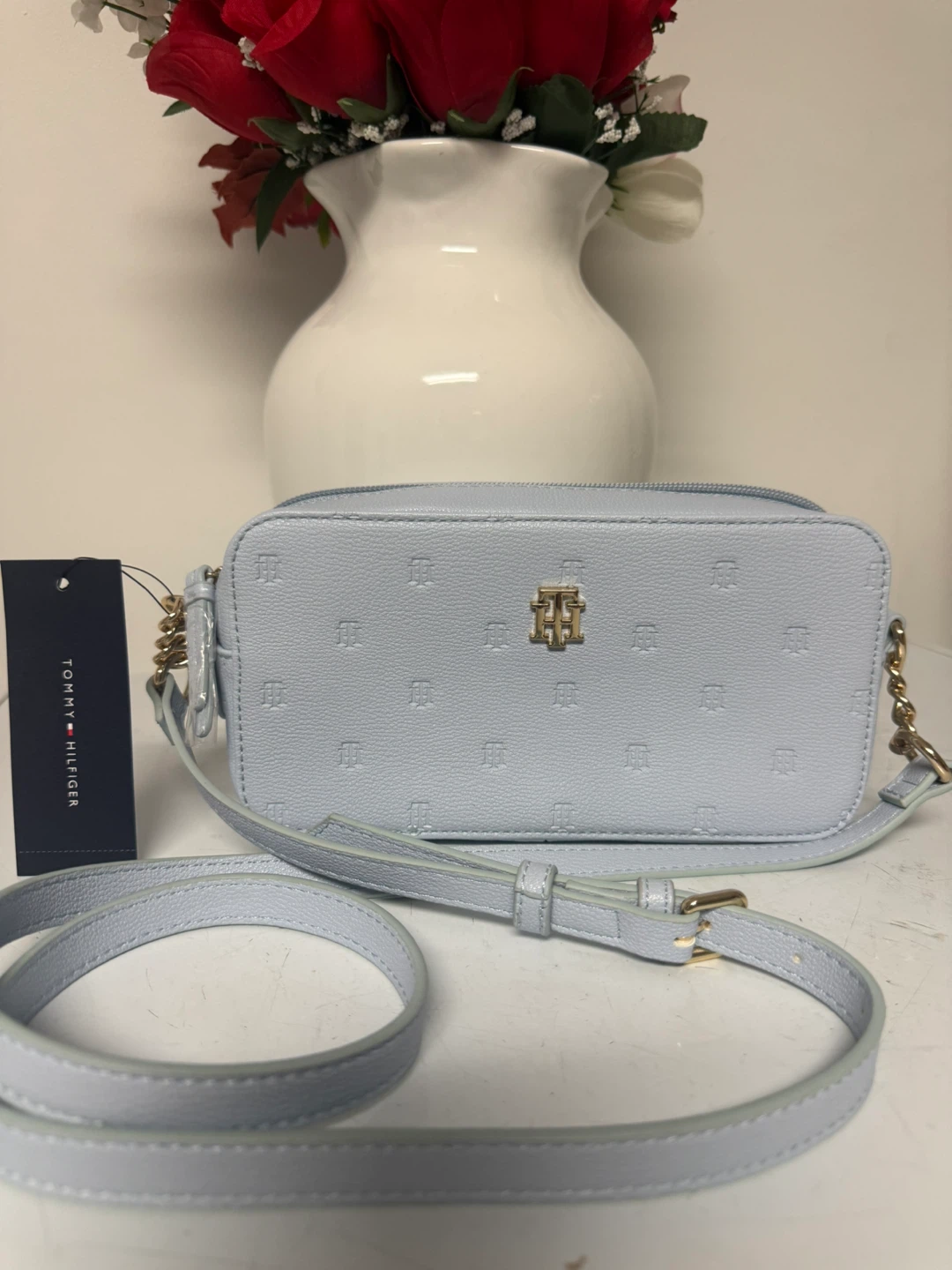 Tommy Hilfiger Camera Bag - Light Blue