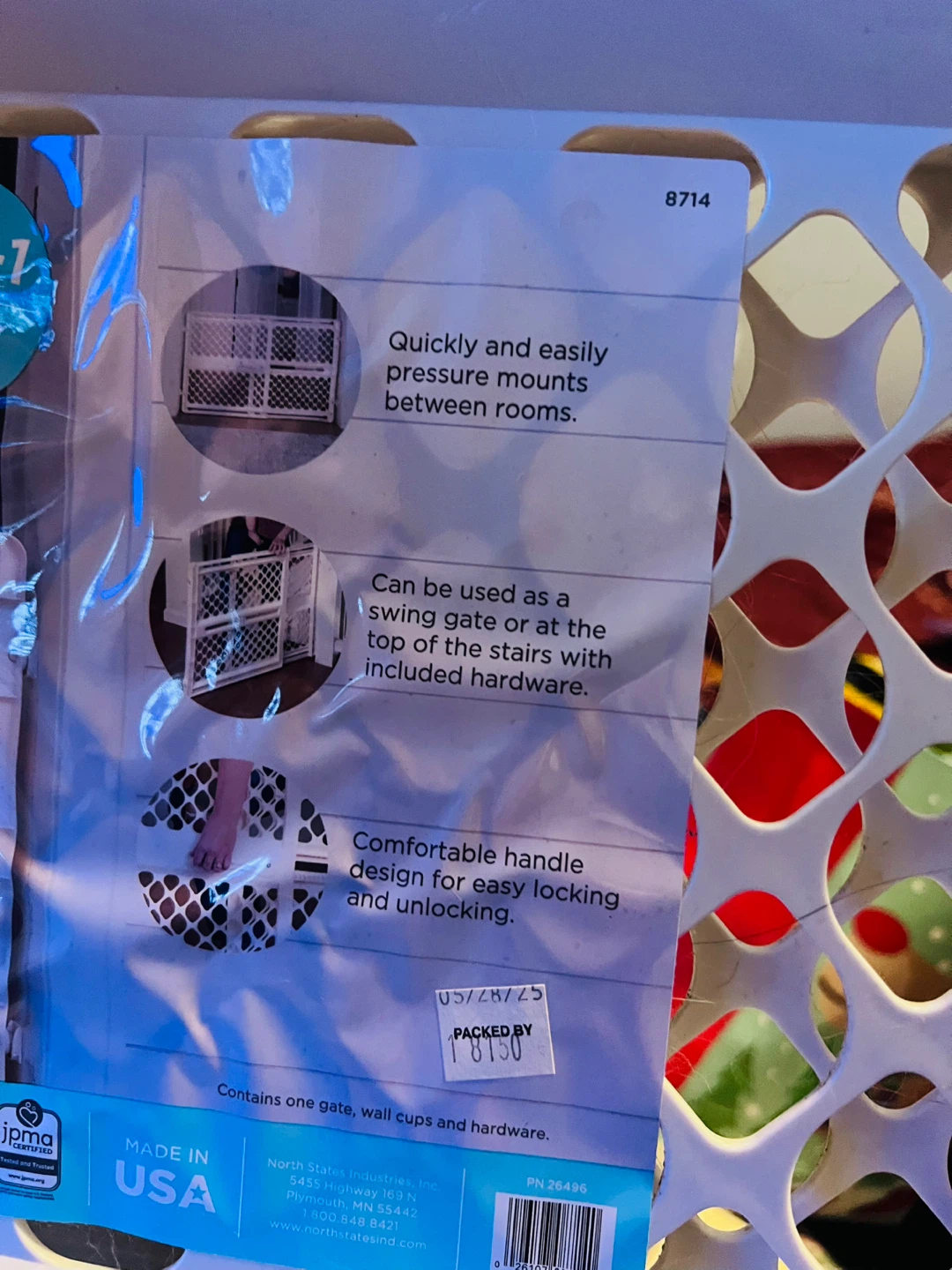 Toddleroo by North States 2-in-1 Plastic Safety Gate