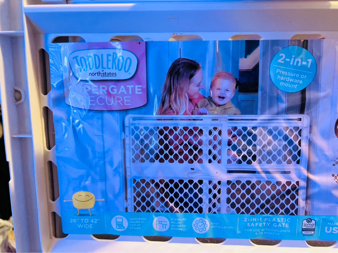 Toddleroo by North States 2-in-1 Plastic Safety Gate - photo 2