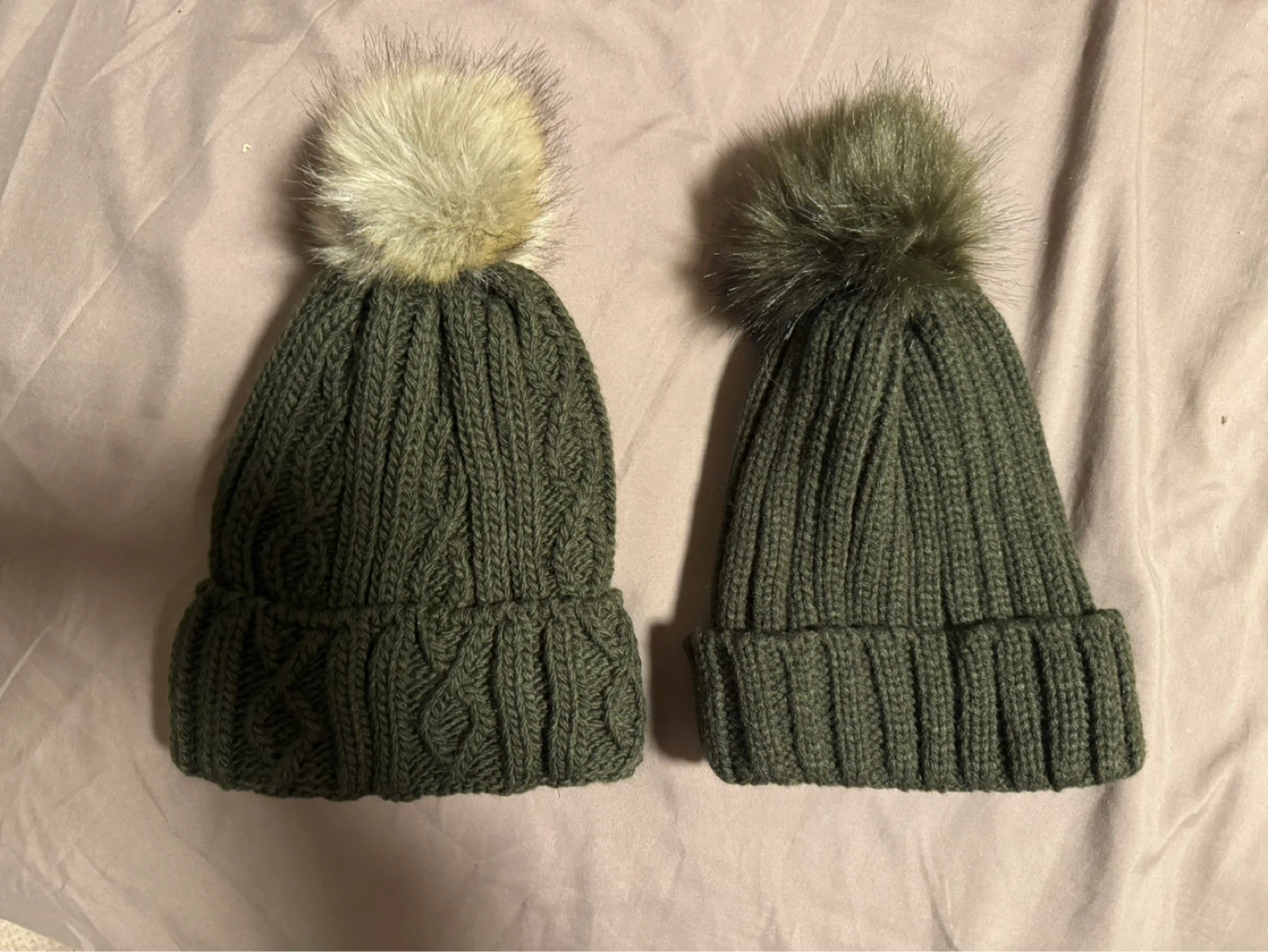 Knitted Beanies with Pom Poms - photo 2