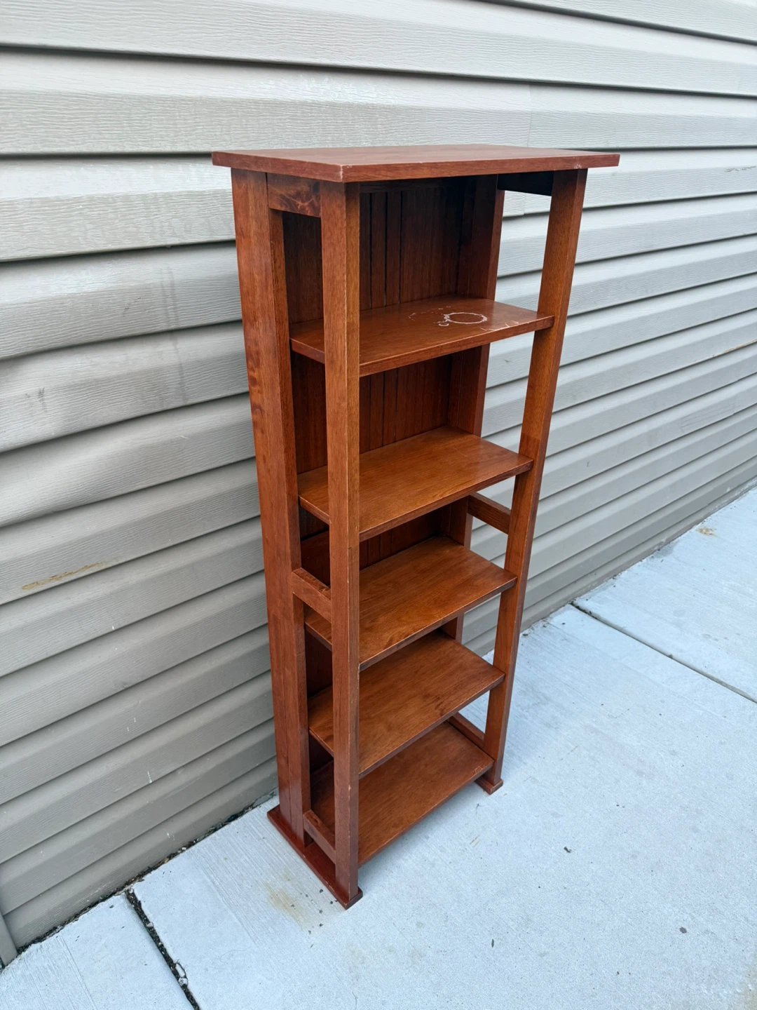 Wooden 5-Shelf Bookcase - photo 2