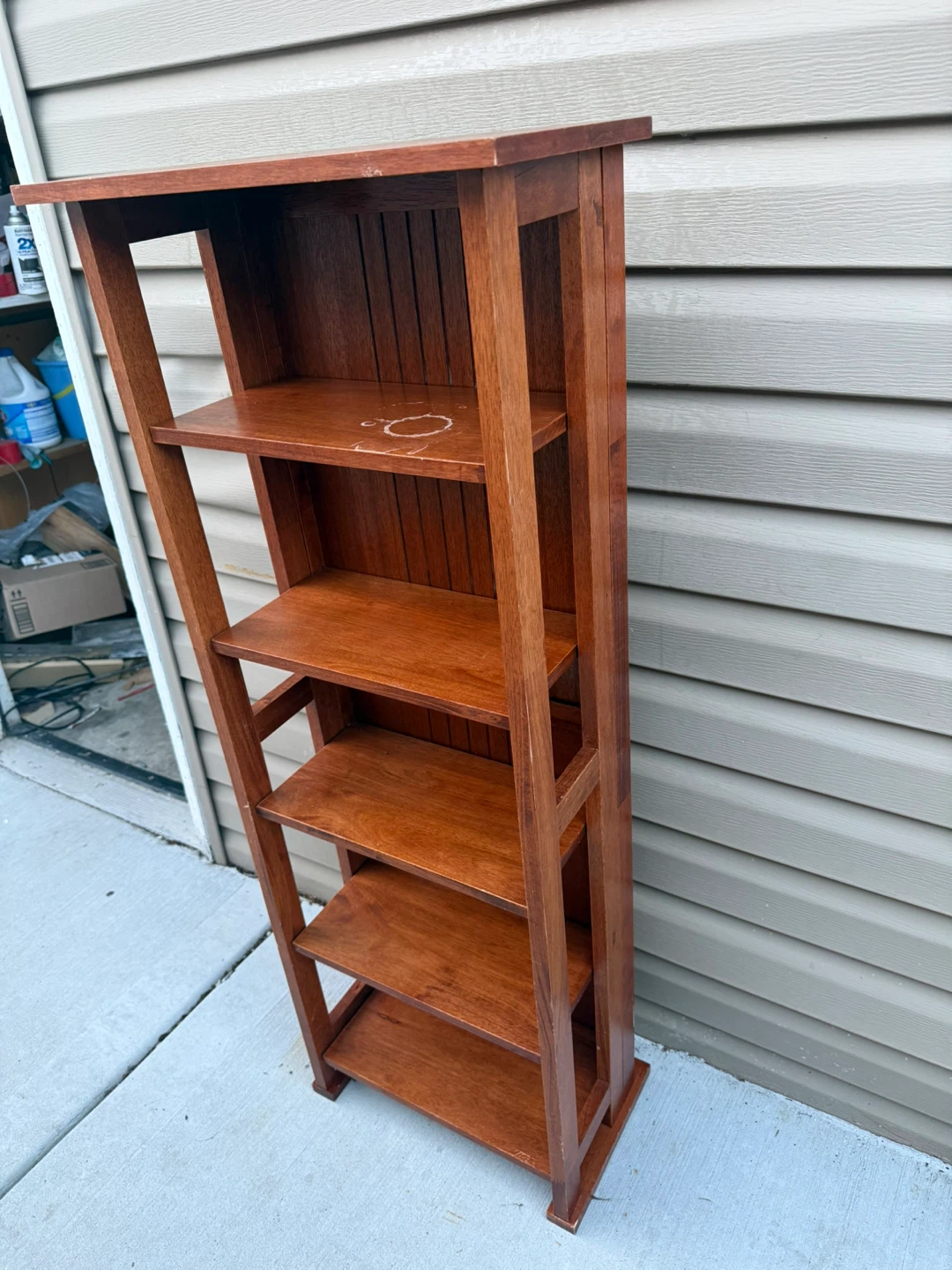 Wooden 5-Shelf Bookcase - photo 3