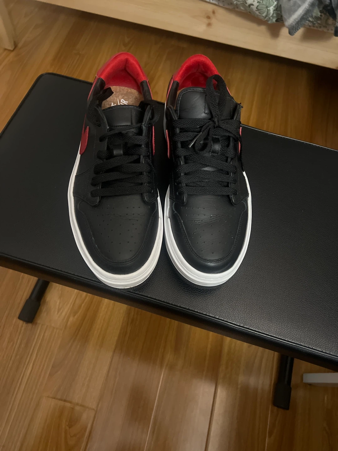 Nike Air Jordan 1 Elevate Low Black Red Shoes, 10.5 - photo 2