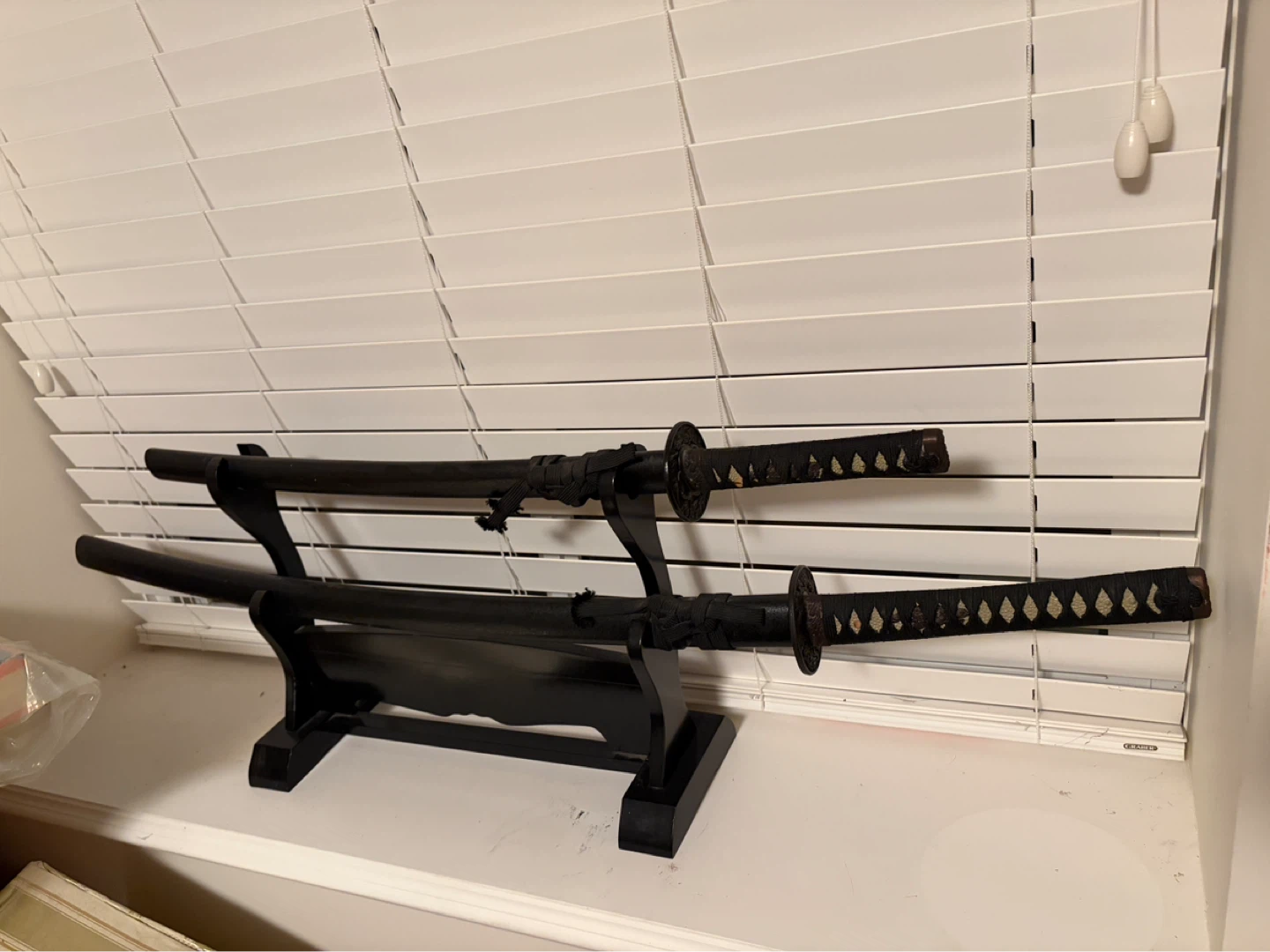 Samurai Sword Set with Display Stand