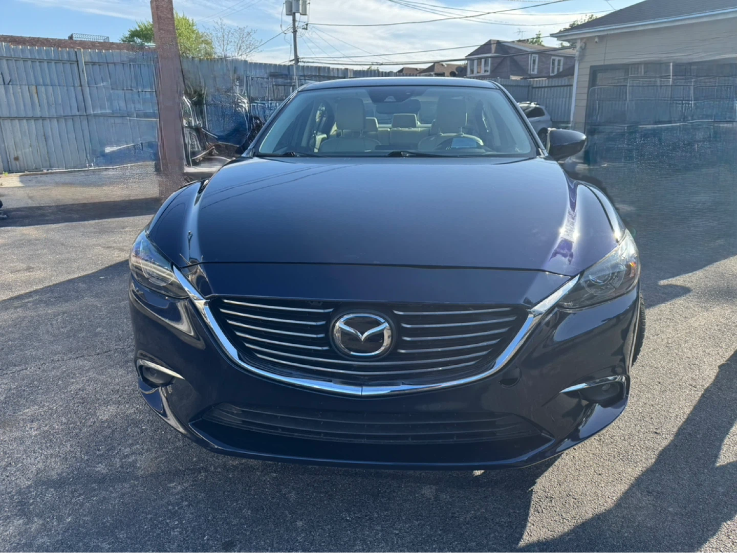 Blue Mazda 6 Sedan