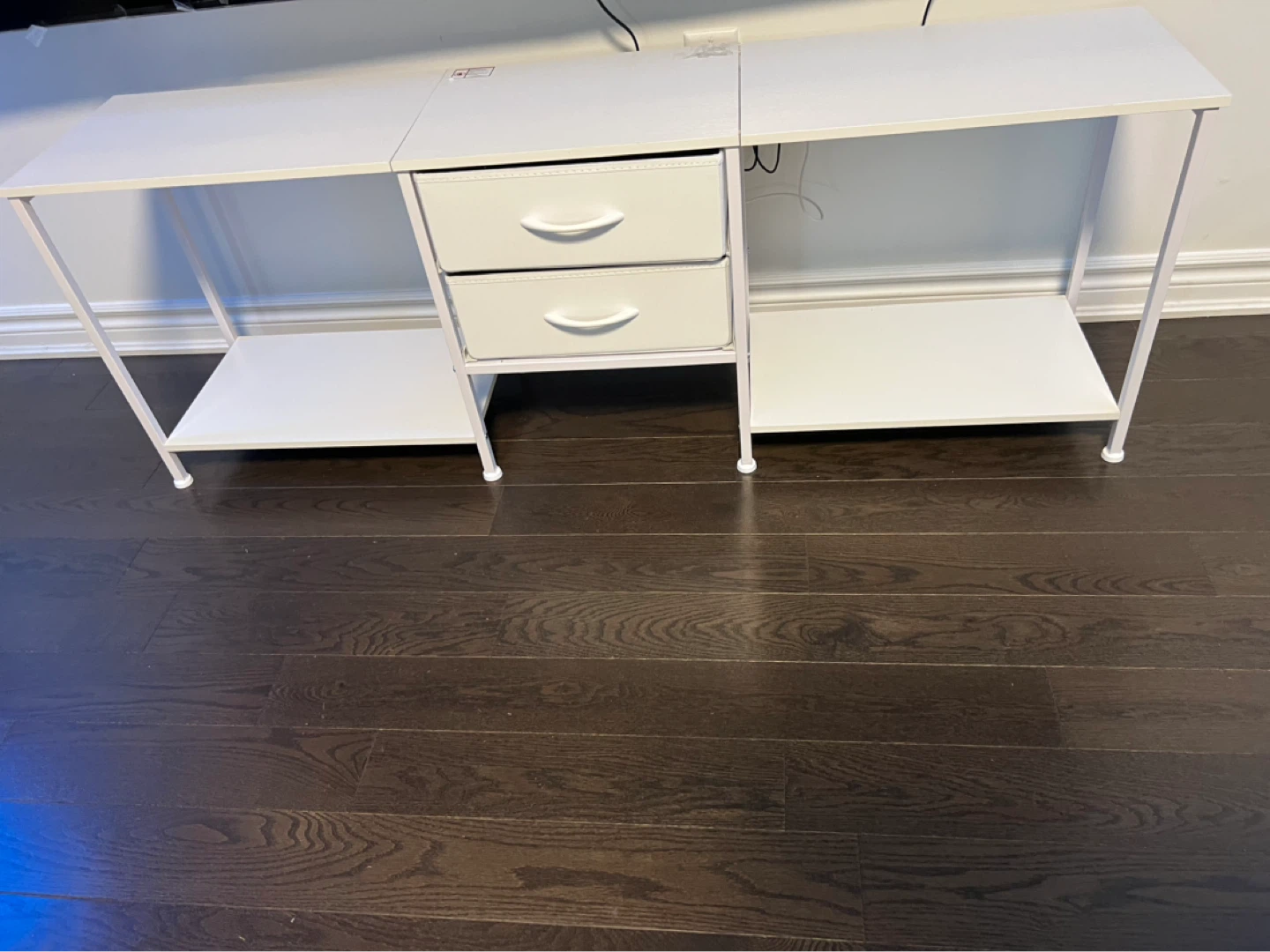 White Console Table with Two Drawers - photo 2