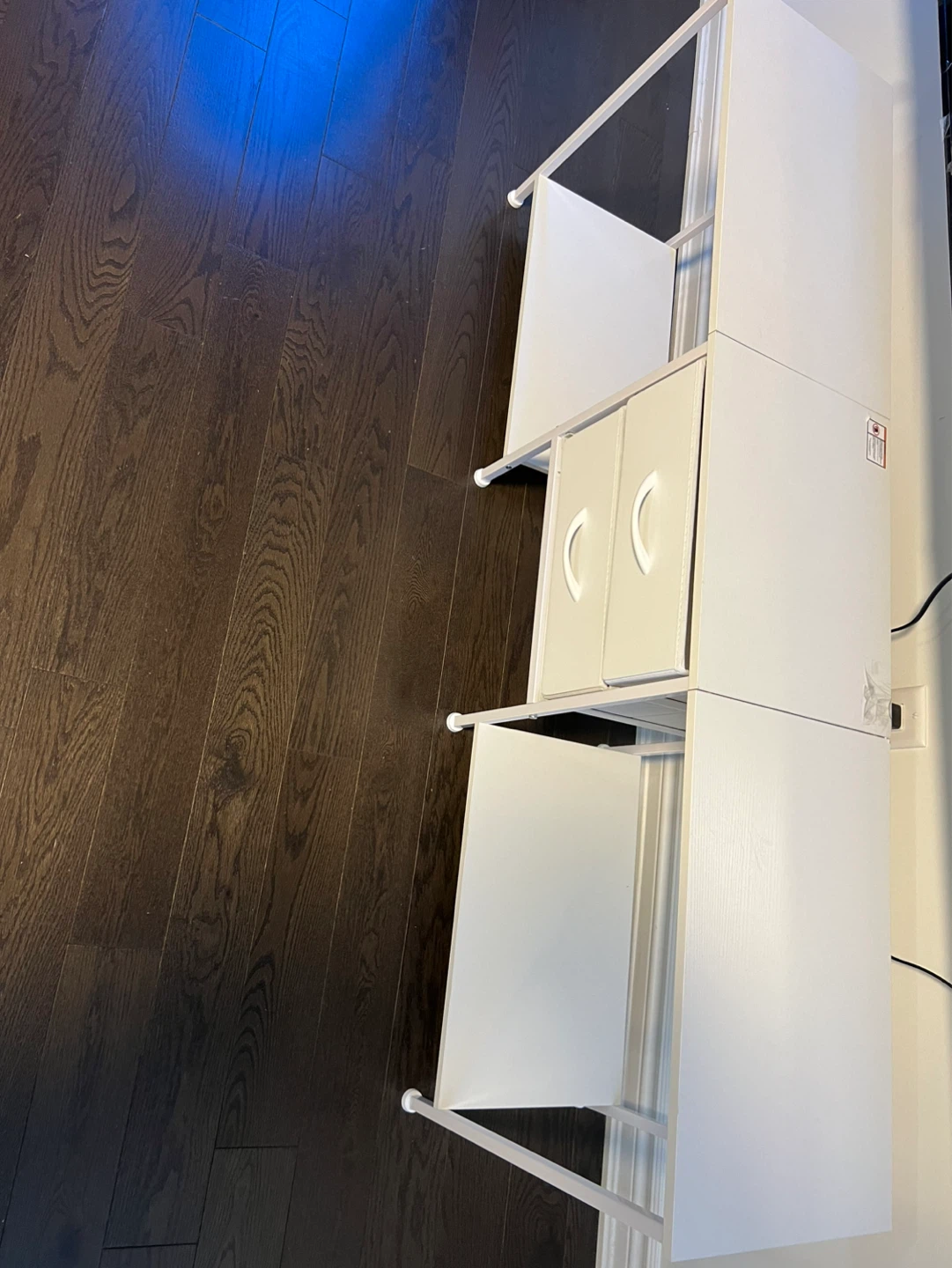 White Console Table with Two Drawers