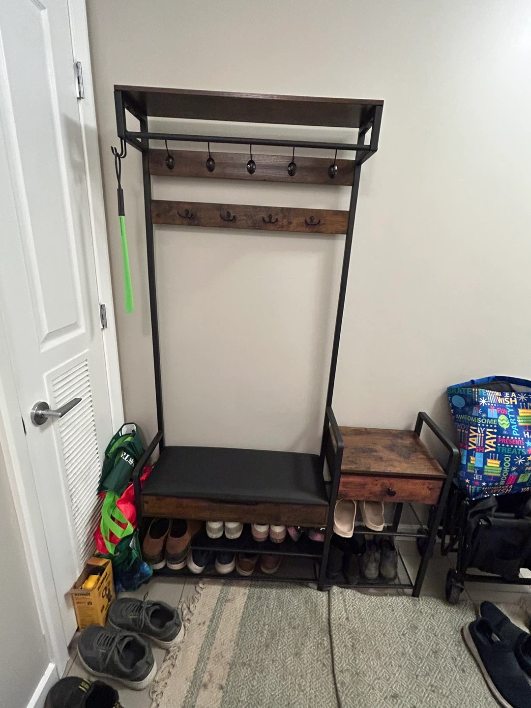 Bench and Shoe Storage - photo 2