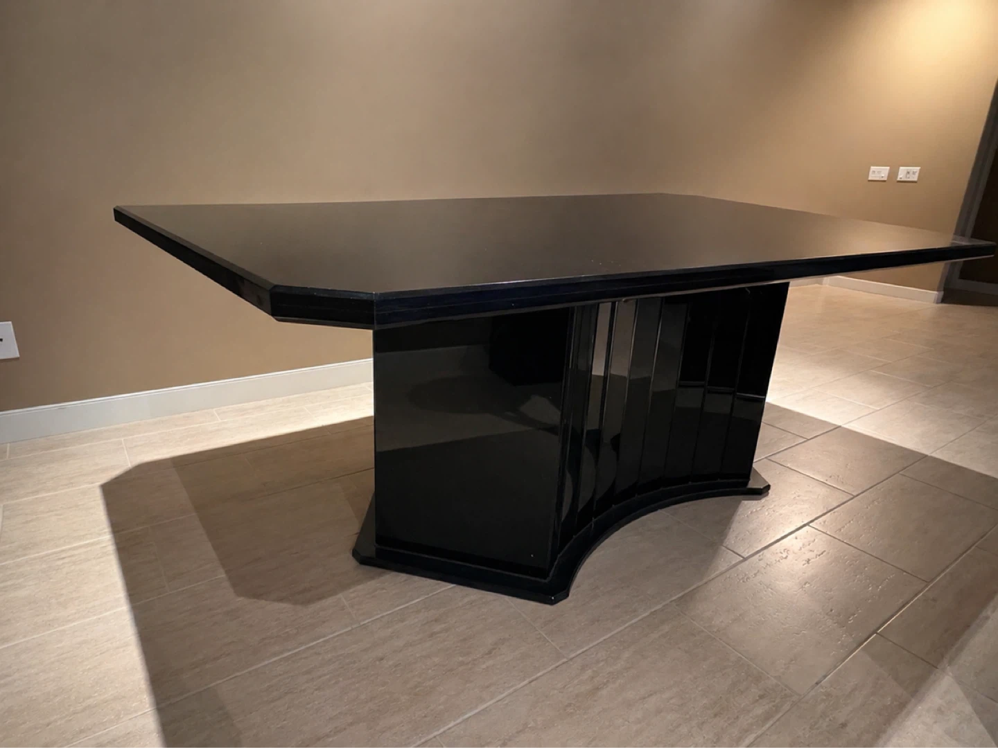 Black Granite Dining Table