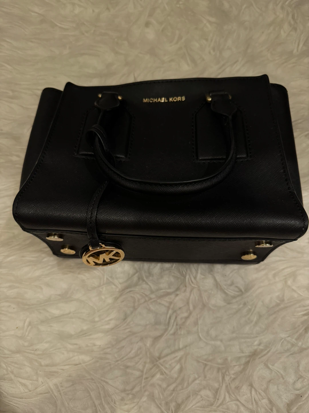 Michael Kors Black Leather Satchel Handbag - photo 5