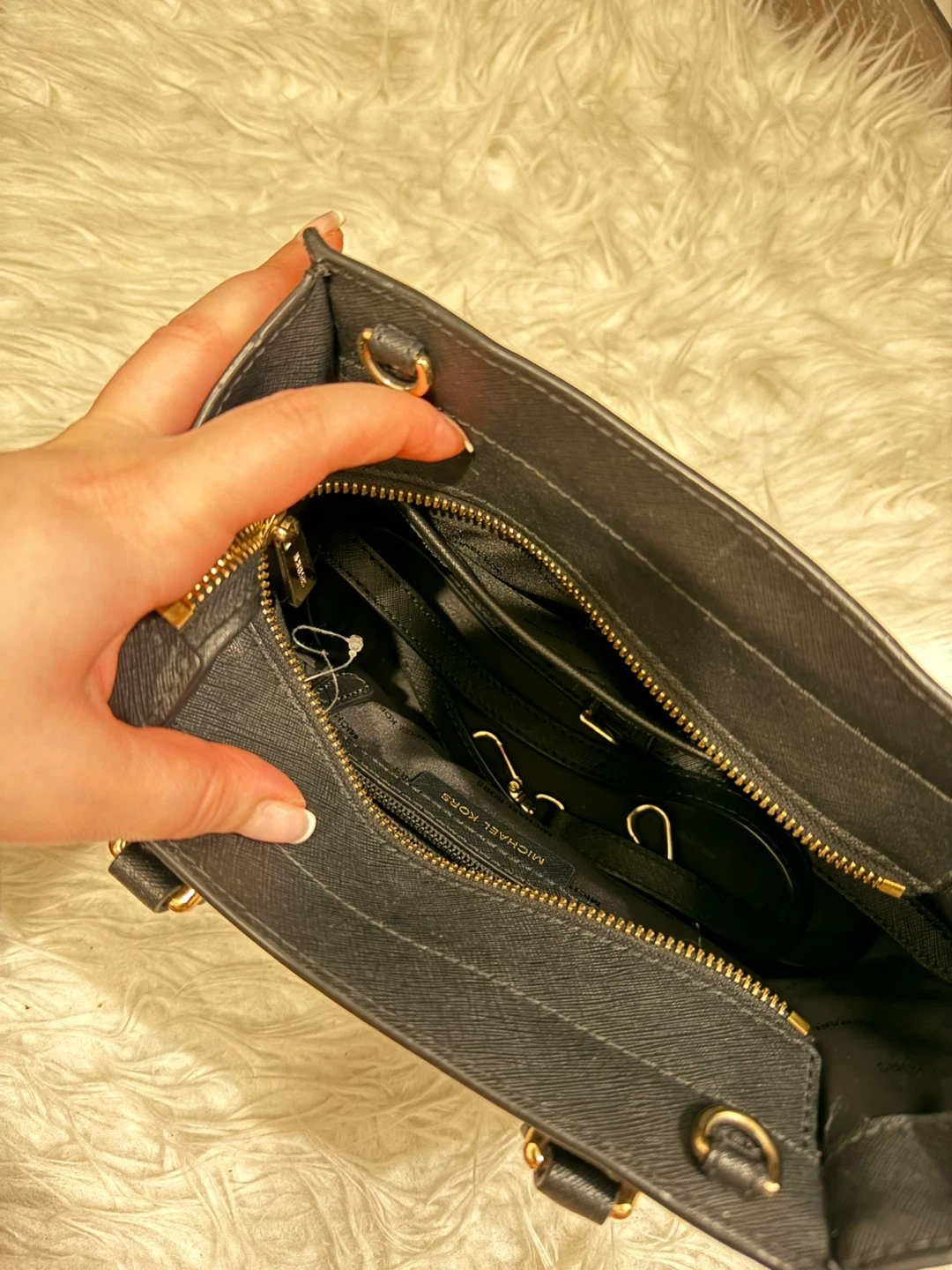 Michael Kors Black Leather Satchel Handbag - photo 4