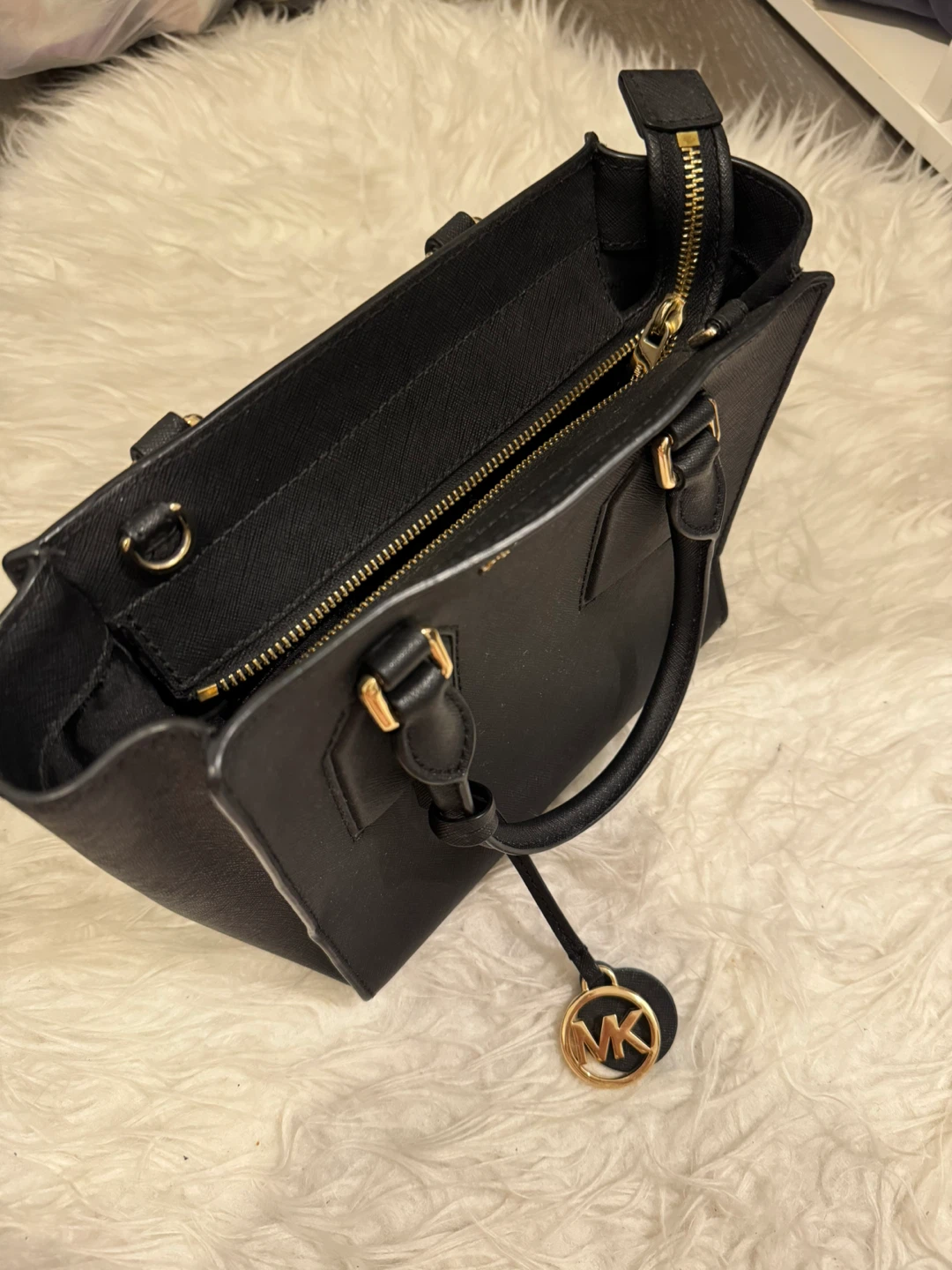 Michael Kors Black Leather Satchel Handbag - photo 2