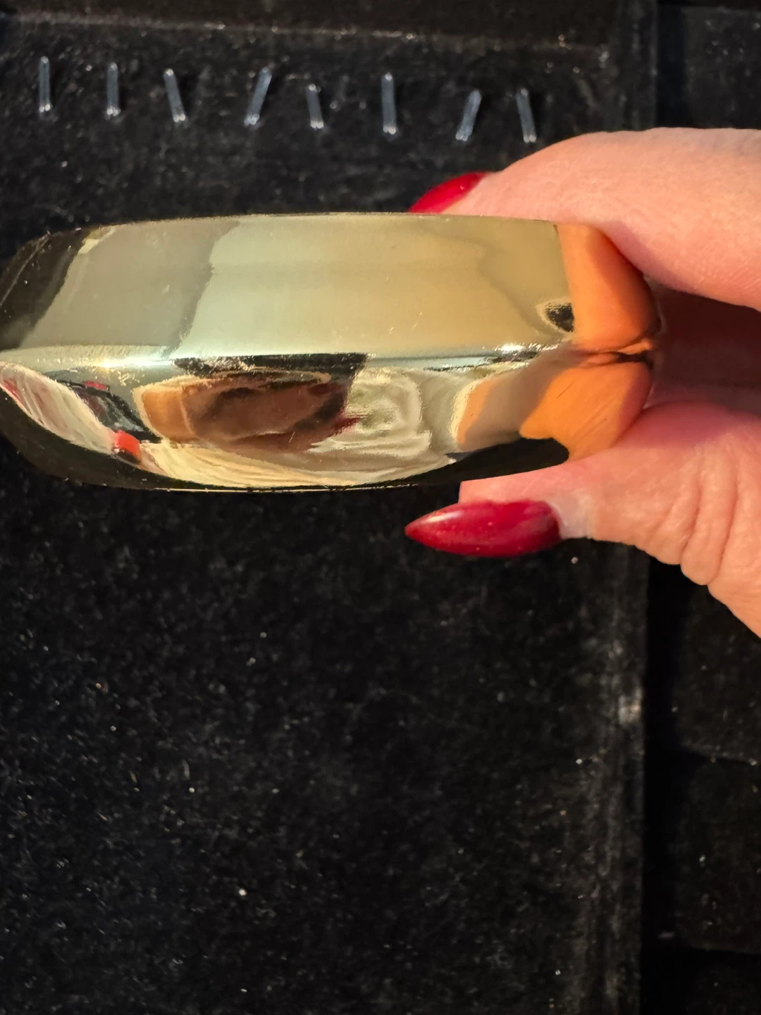 Gold Tone Wide Cuff Bangle Bracelet - photo 3