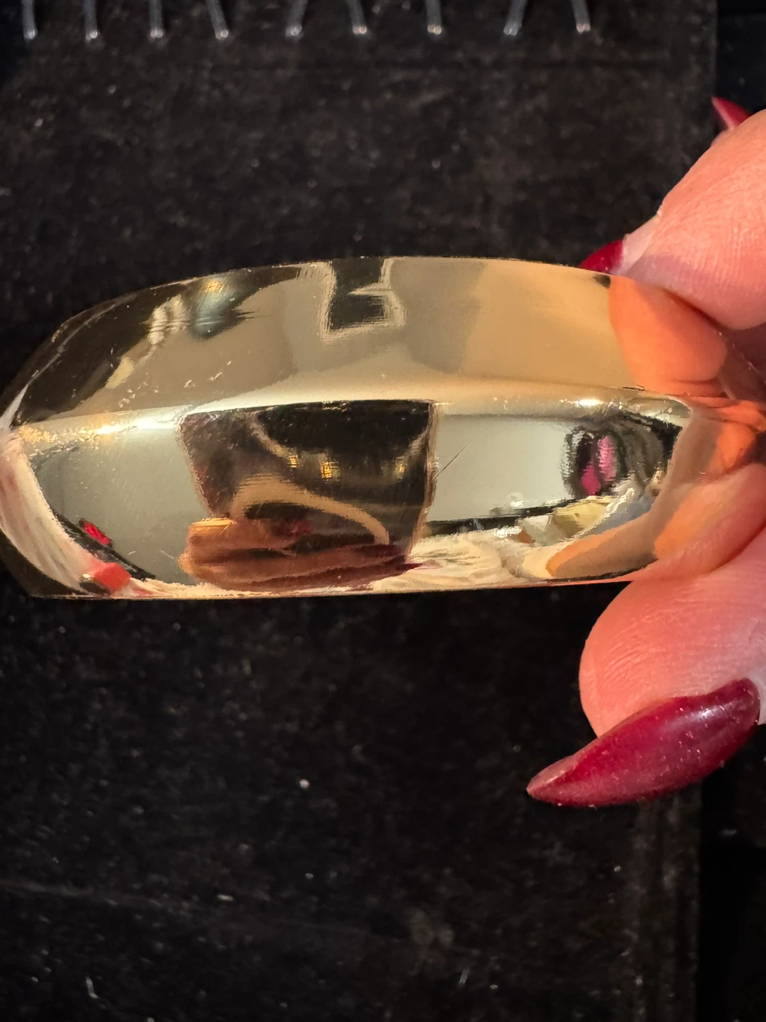 Gold Tone Wide Cuff Bangle Bracelet - photo 4